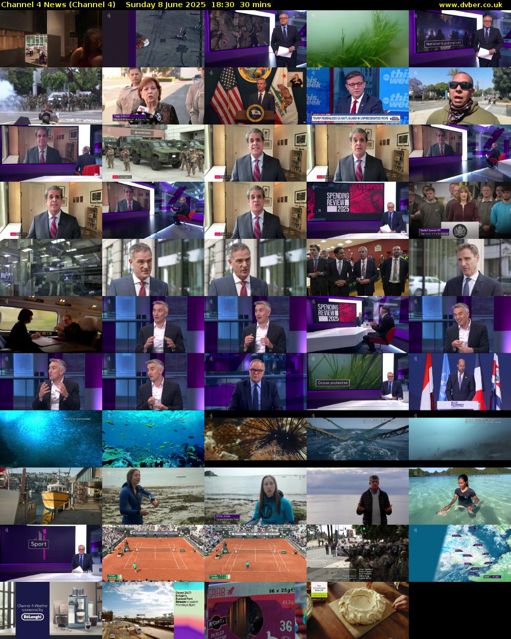 Channel 4 News (Channel 4) Sunday 8 June 2025 18:30 - 19:00