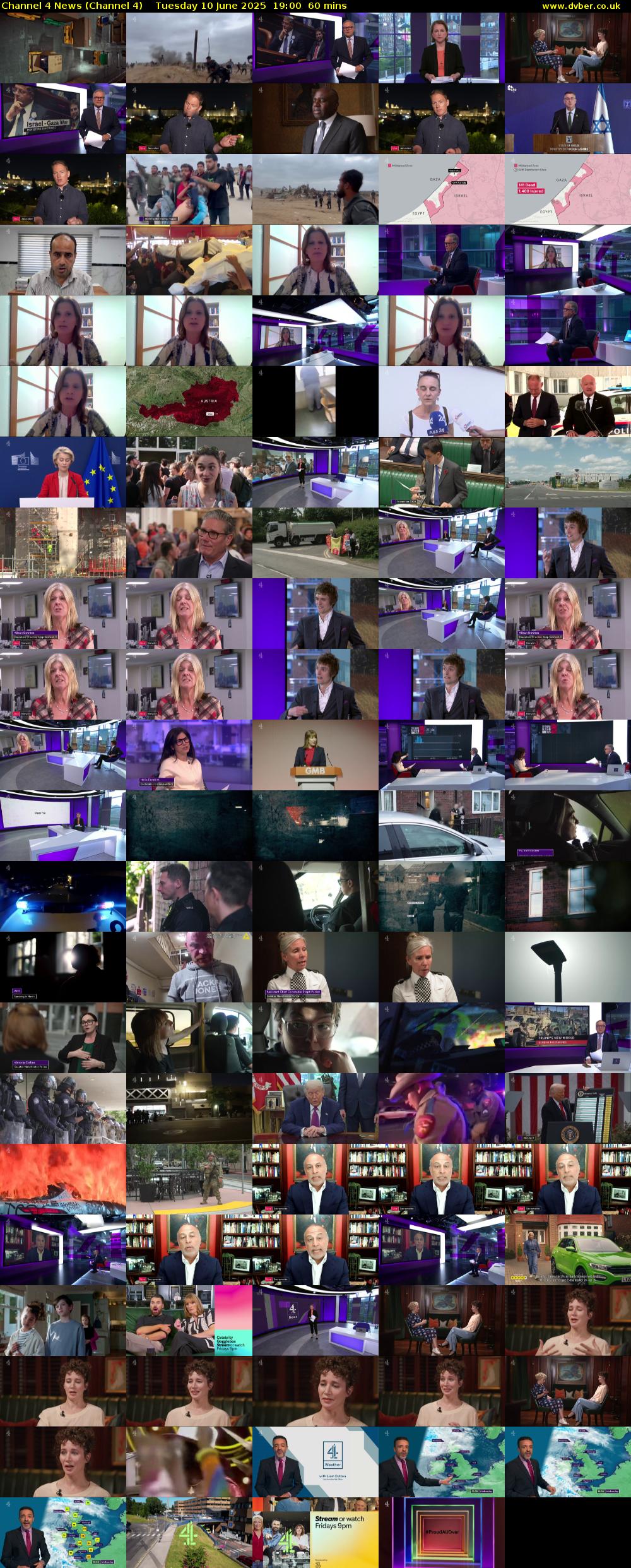 Channel 4 News (Channel 4) Tuesday 10 June 2025 19:00 - 20:00