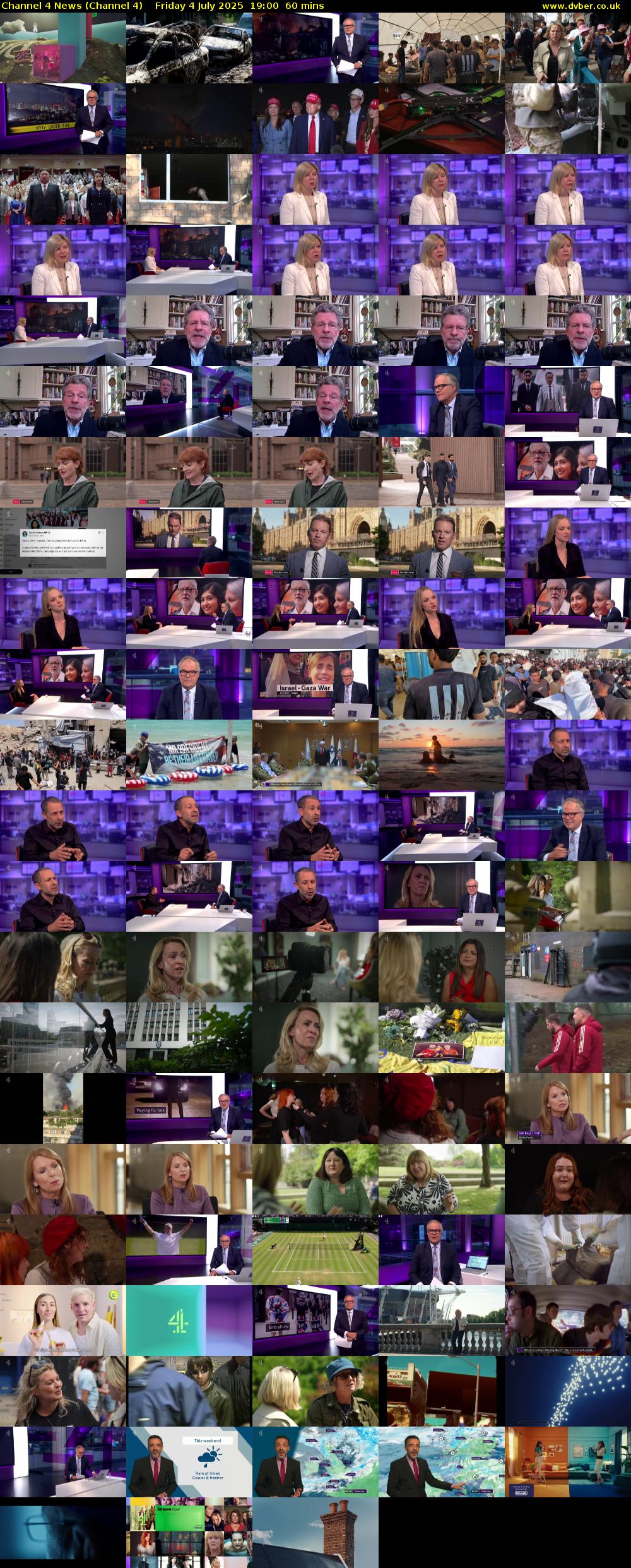 Channel 4 News (Channel 4) Friday 4 July 2025 19:00 - 20:00