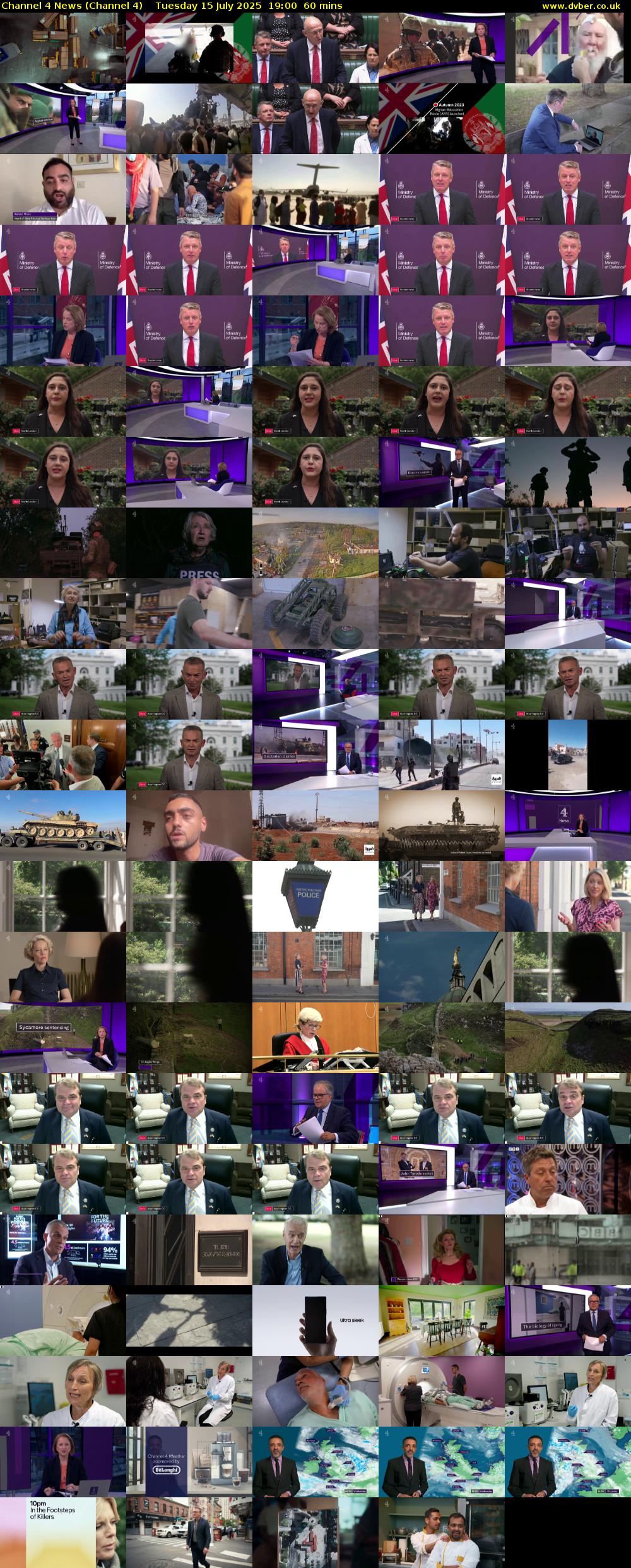 Channel 4 News (Channel 4) Tuesday 15 July 2025 19:00 - 20:00