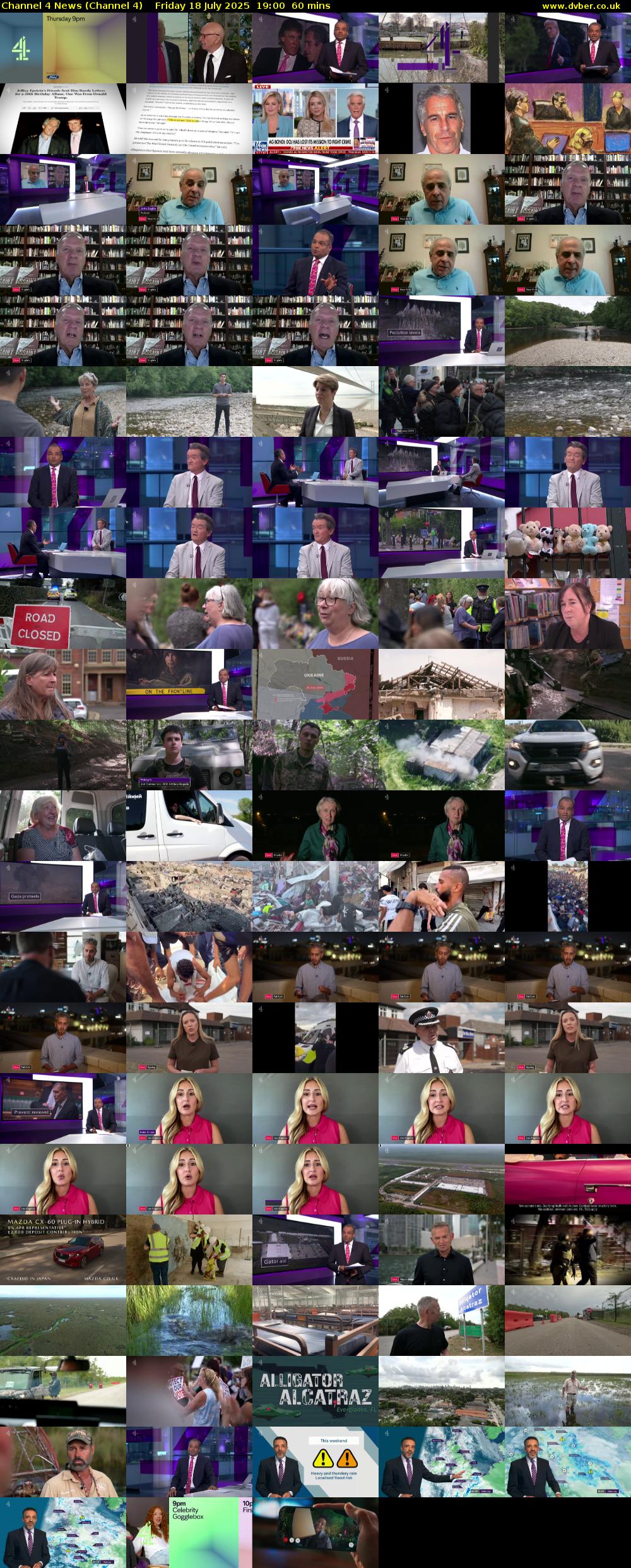 Channel 4 News (Channel 4) Friday 18 July 2025 19:00 - 20:00