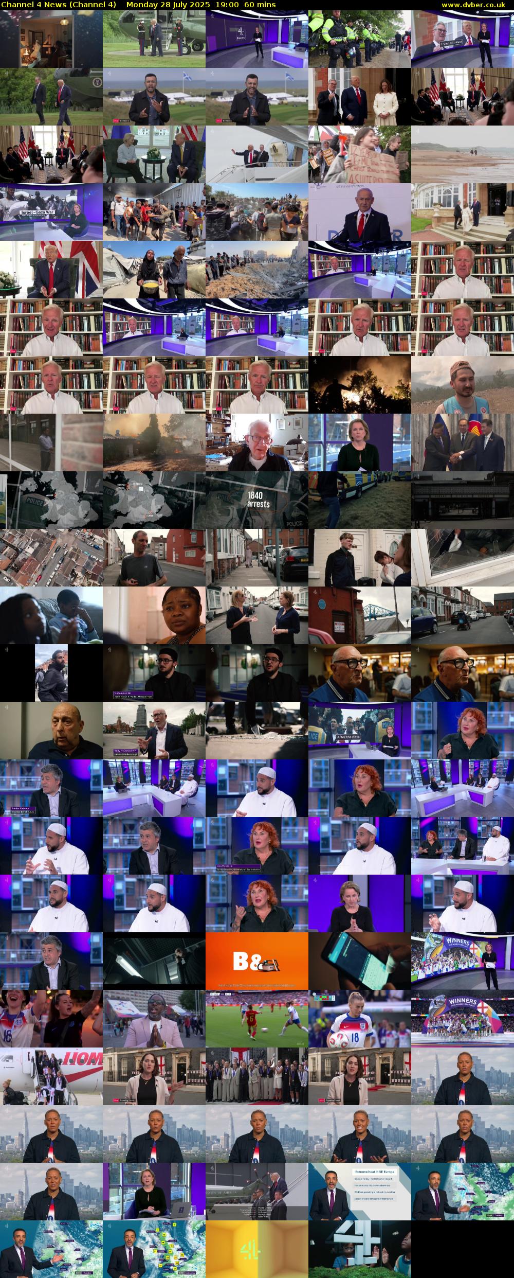 Channel 4 News (Channel 4) Monday 28 July 2025 19:00 - 20:00
