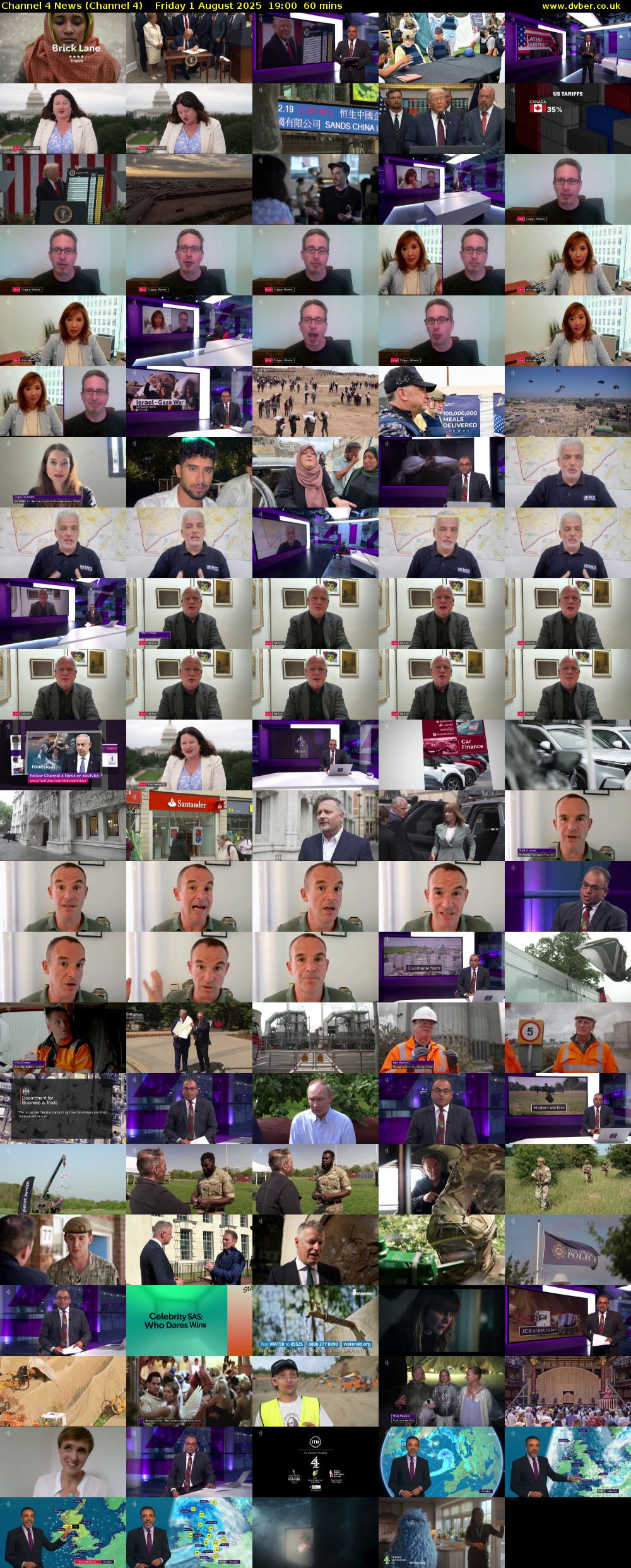 Channel 4 News (Channel 4) Friday 1 August 2025 19:00 - 20:00