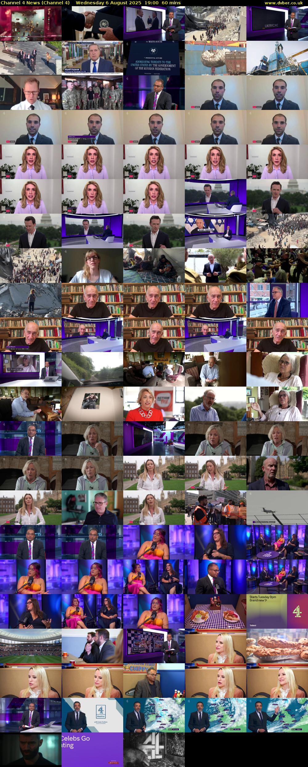 Channel 4 News (Channel 4) Wednesday 6 August 2025 19:00 - 20:00