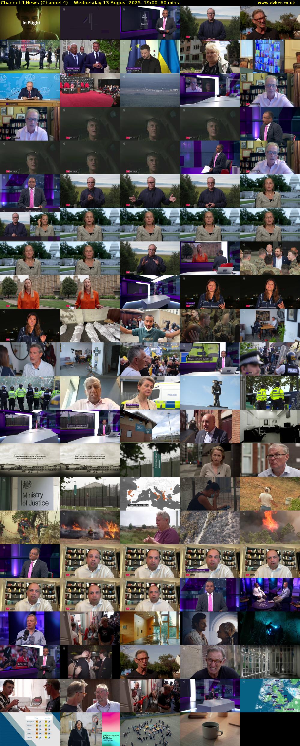 Channel 4 News (Channel 4) Wednesday 13 August 2025 19:00 - 20:00
