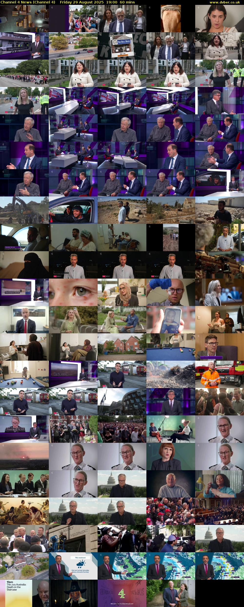 Channel 4 News (Channel 4) Friday 29 August 2025 19:00 - 20:00