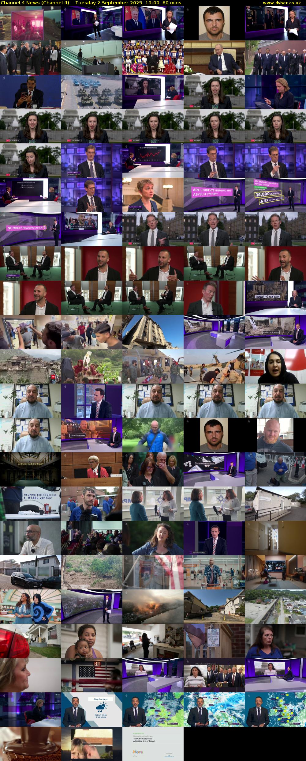 Channel 4 News (Channel 4) Tuesday 2 September 2025 19:00 - 20:00