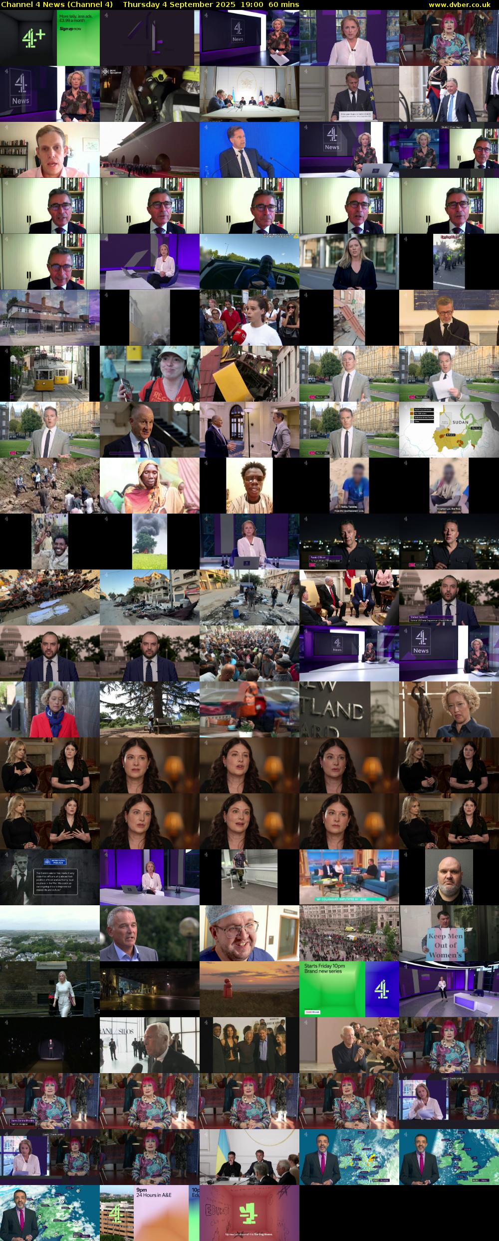 Channel 4 News (Channel 4) Thursday 4 September 2025 19:00 - 20:00