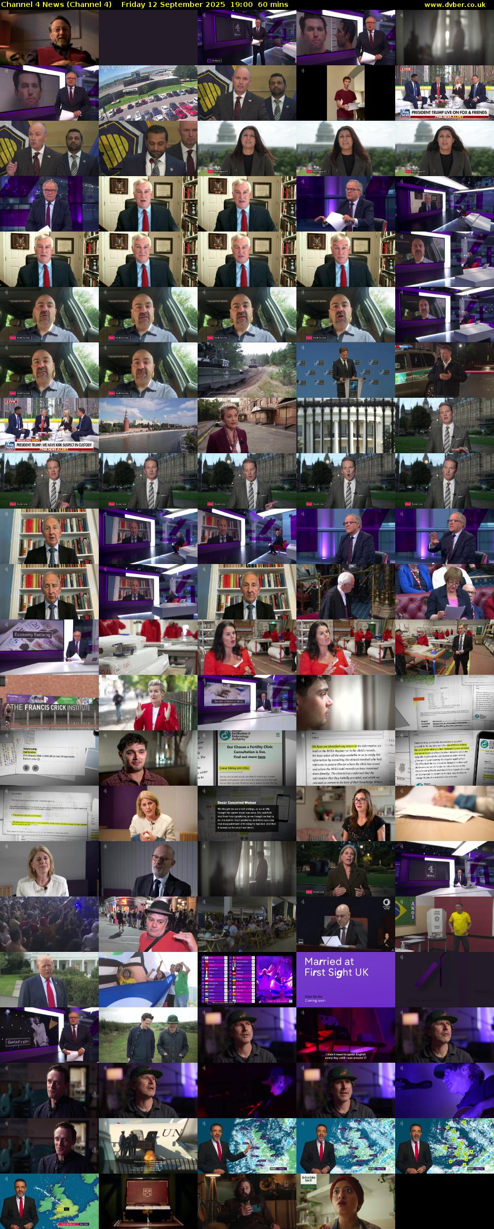 Channel 4 News (Channel 4) Friday 12 September 2025 19:00 - 20:00