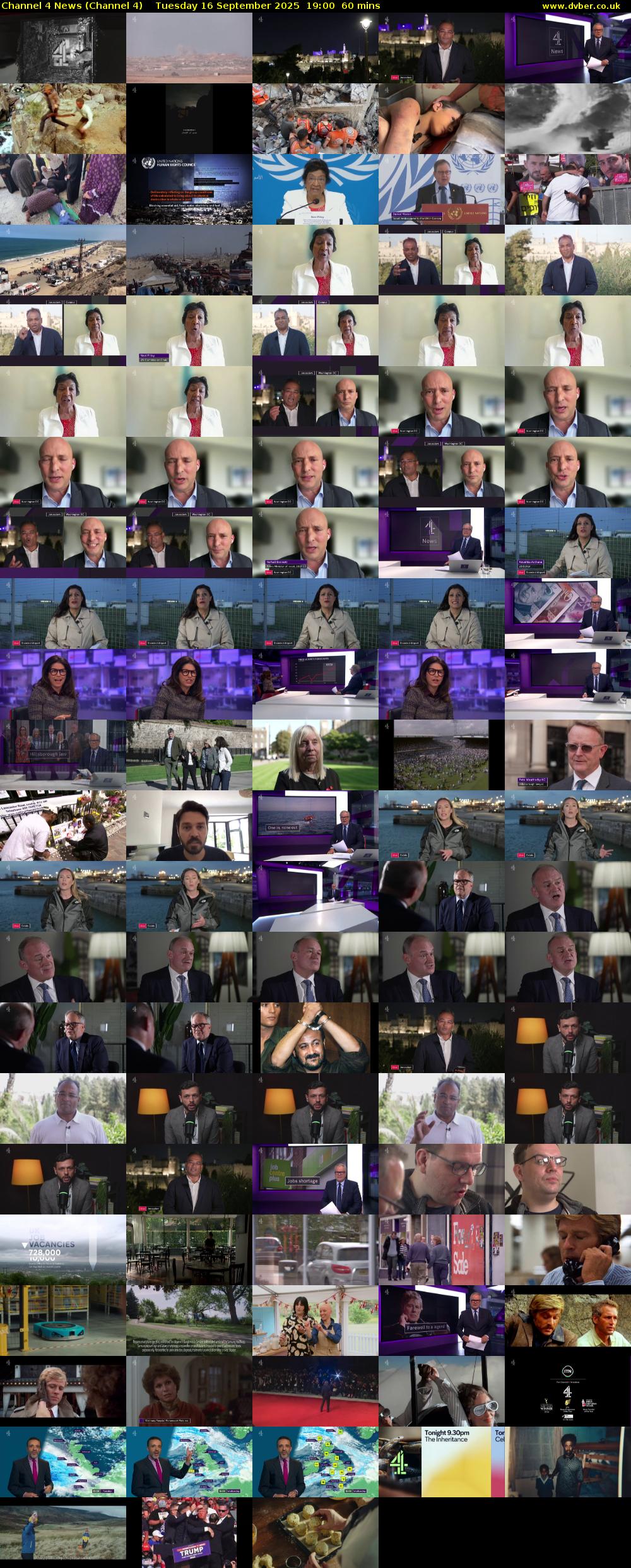 Channel 4 News (Channel 4) Tuesday 16 September 2025 19:00 - 20:00
