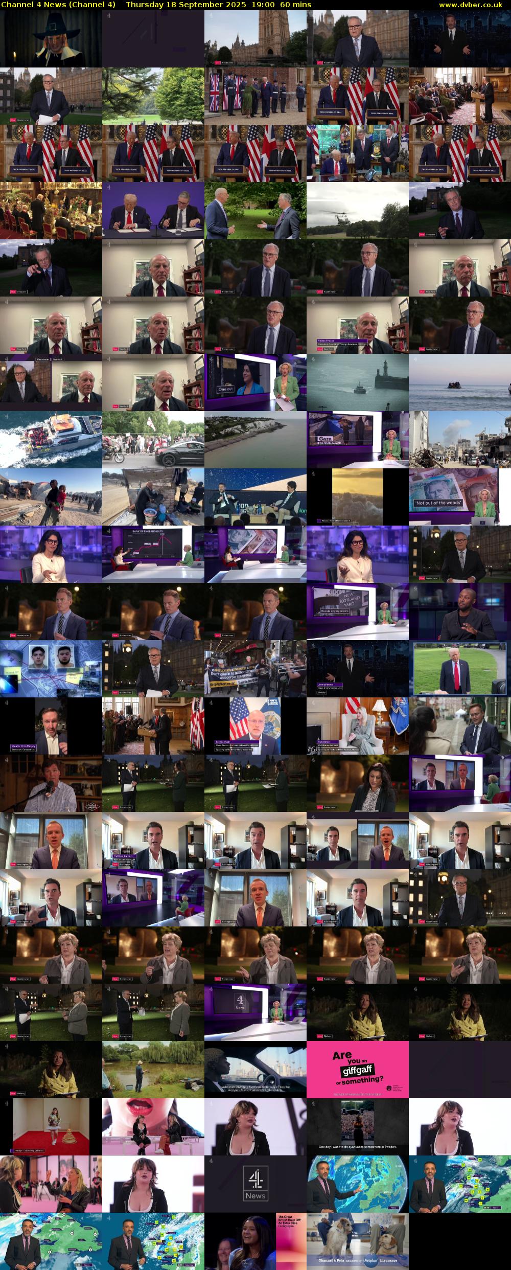 Channel 4 News (Channel 4) Thursday 18 September 2025 19:00 - 20:00