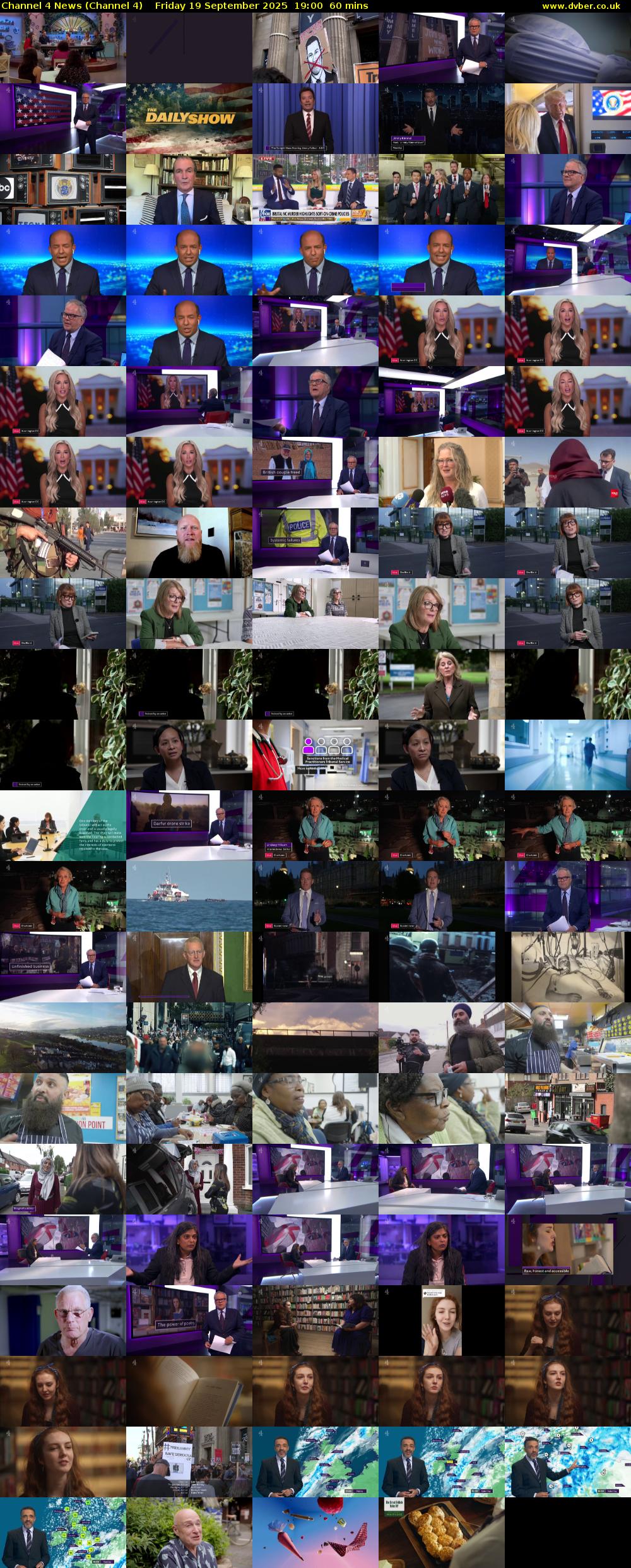 Channel 4 News (Channel 4) Friday 19 September 2025 19:00 - 20:00