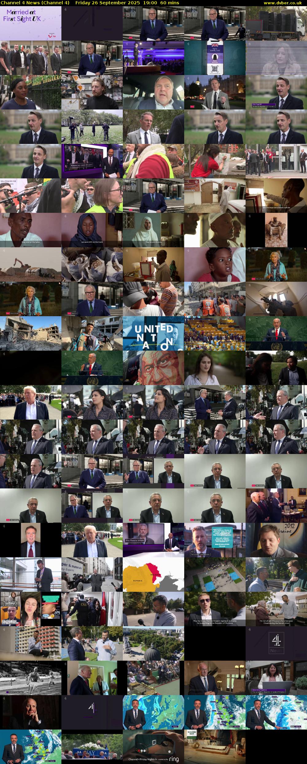 Channel 4 News (Channel 4) Friday 26 September 2025 19:00 - 20:00