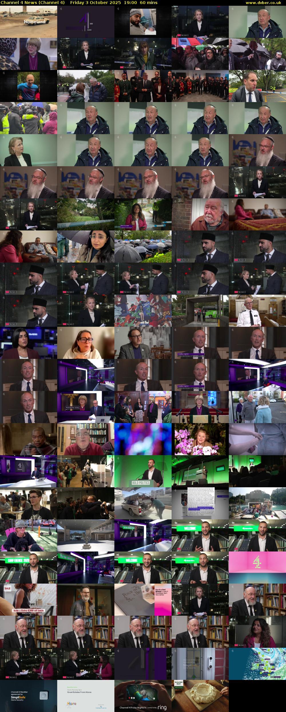 Channel 4 News (Channel 4) Friday 3 October 2025 19:00 - 20:00