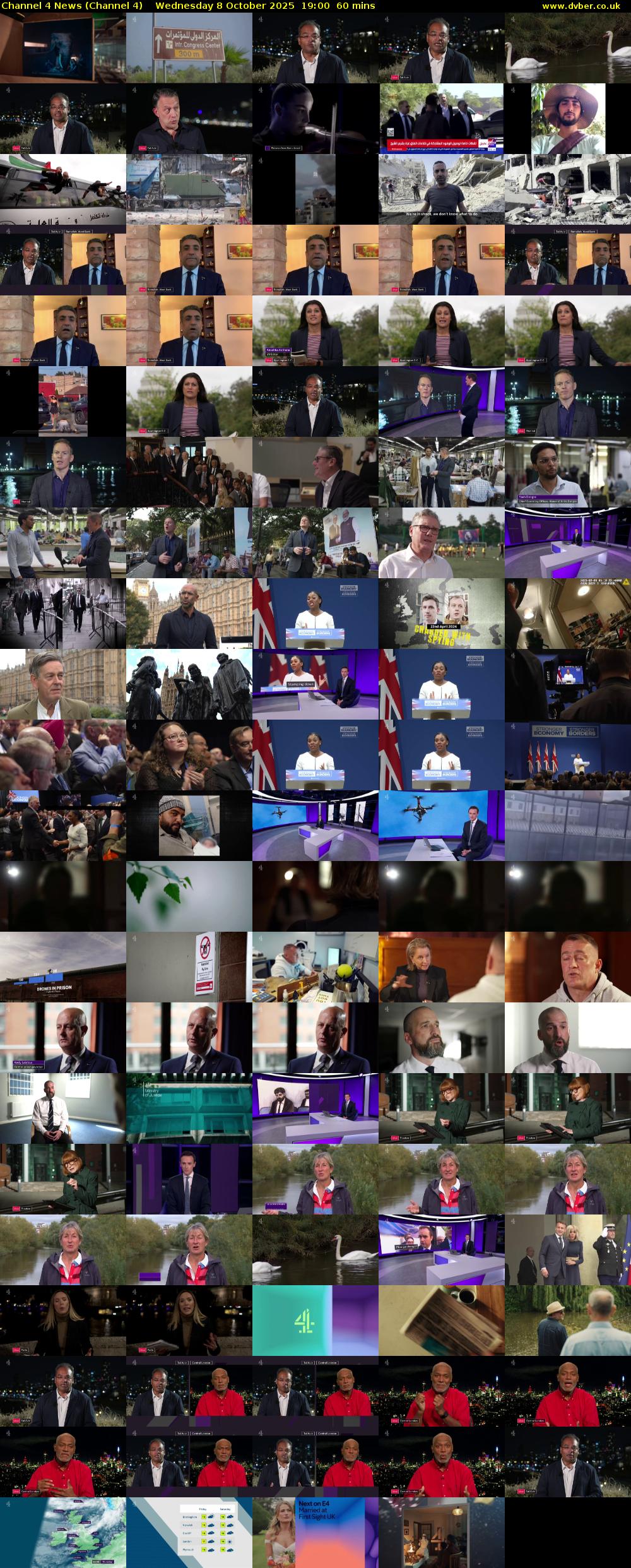 Channel 4 News (Channel 4) Wednesday 8 October 2025 19:00 - 20:00