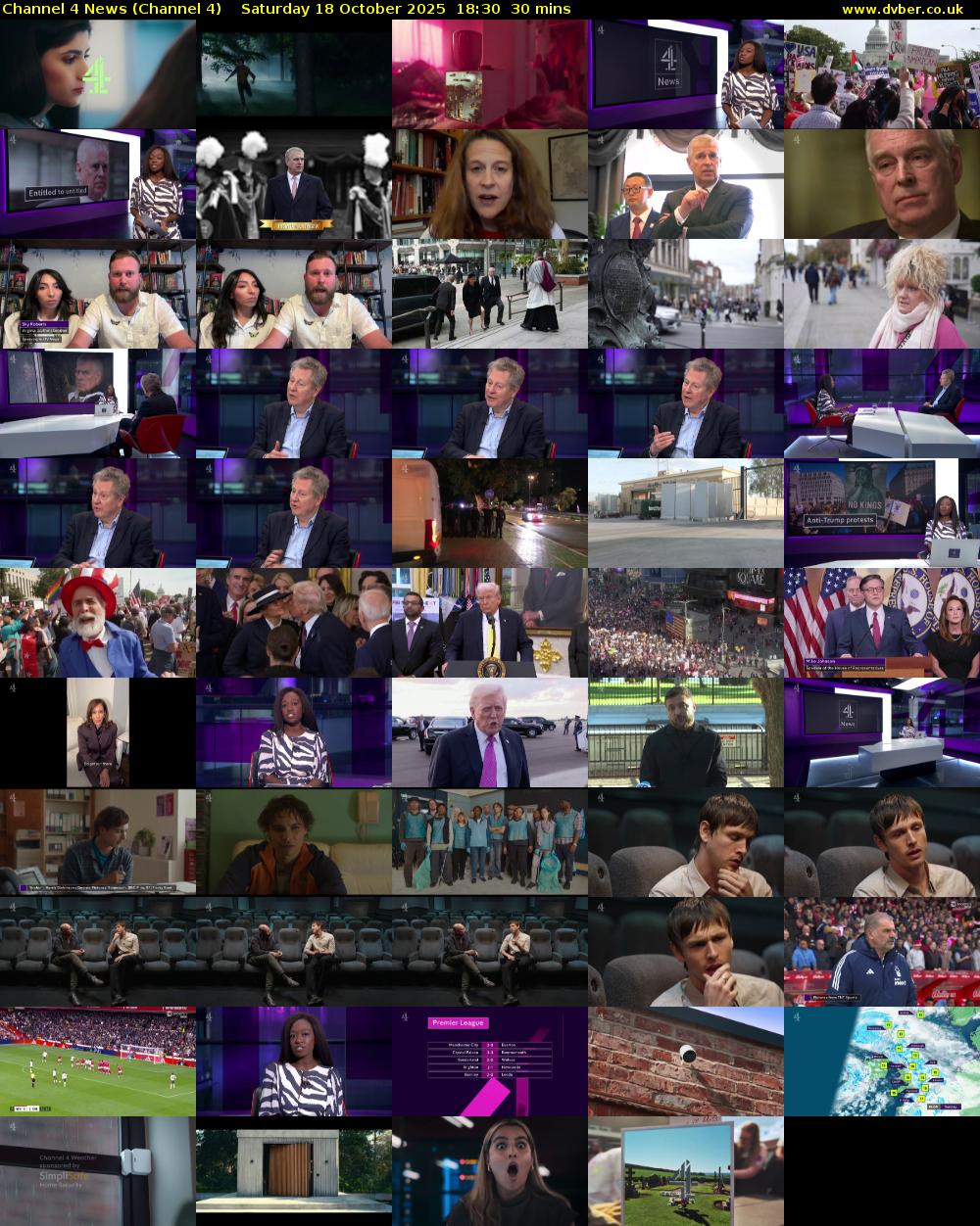 Channel 4 News (Channel 4) Saturday 18 October 2025 18:30 - 19:00