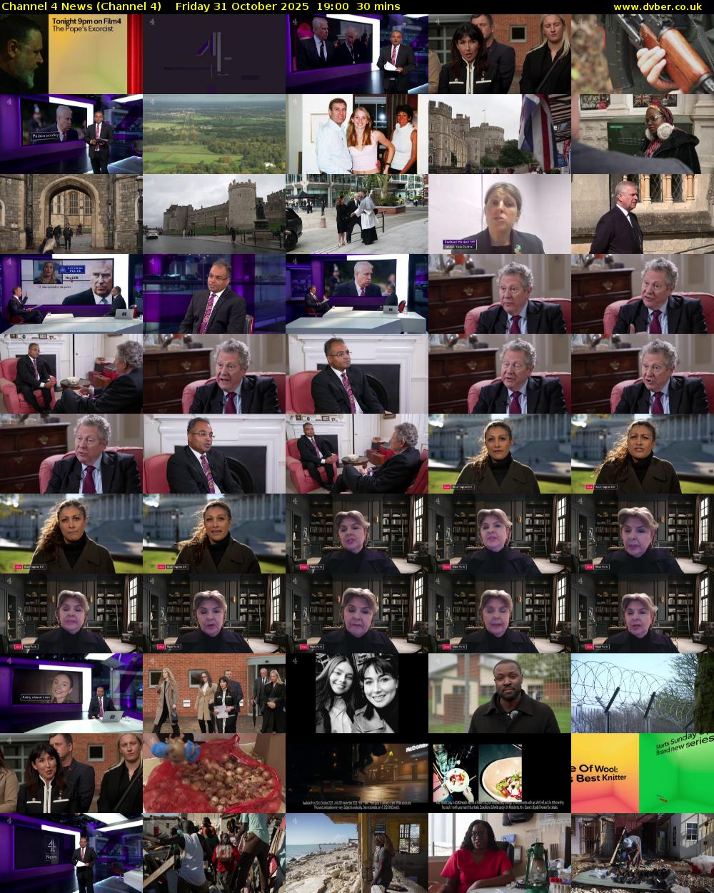 Channel 4 News (Channel 4) Friday 31 October 2025 19:00 - 19:30