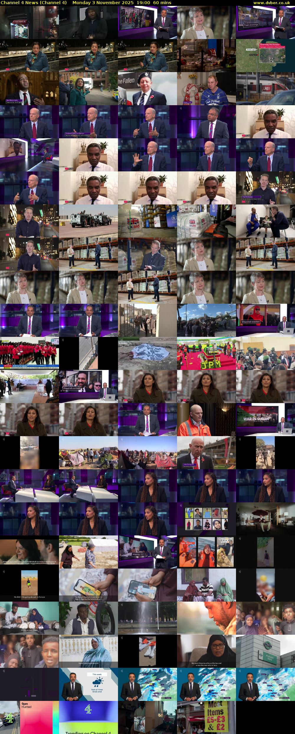 Channel 4 News (Channel 4) Monday 3 November 2025 19:00 - 20:00