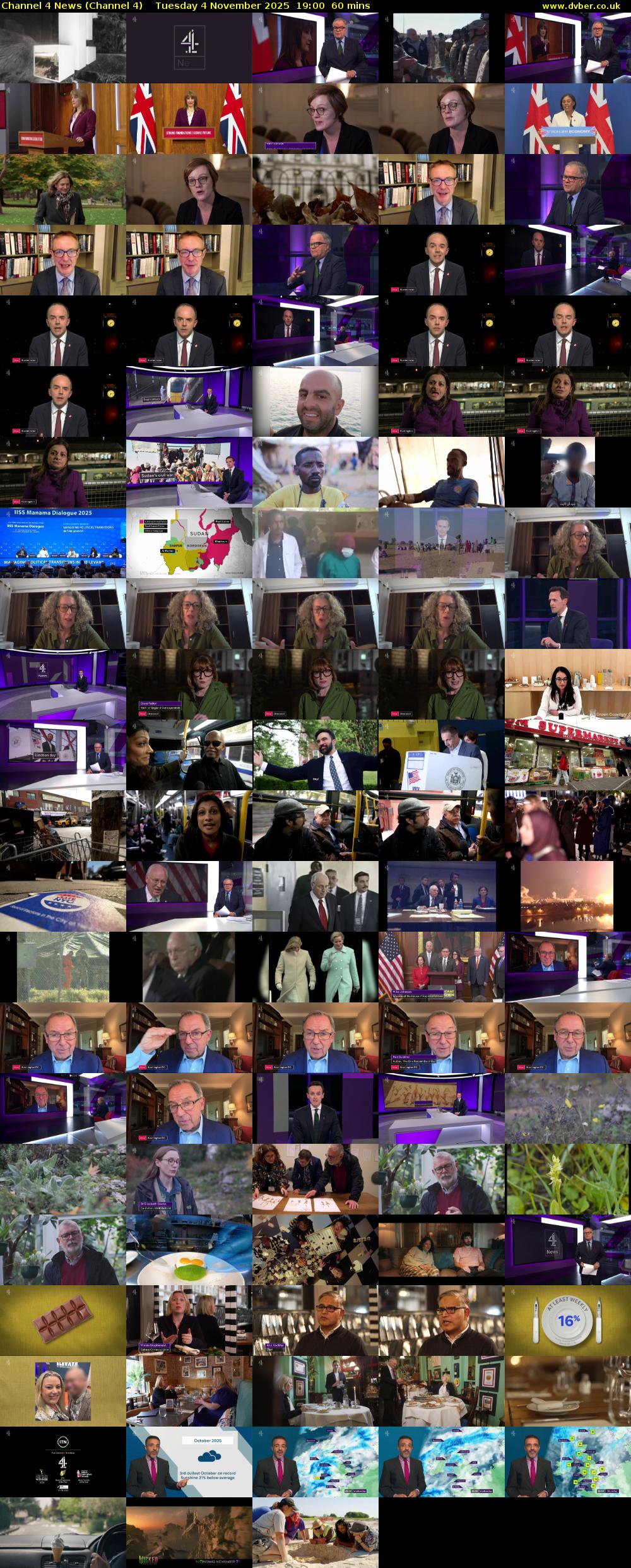 Channel 4 News (Channel 4) Tuesday 4 November 2025 19:00 - 20:00