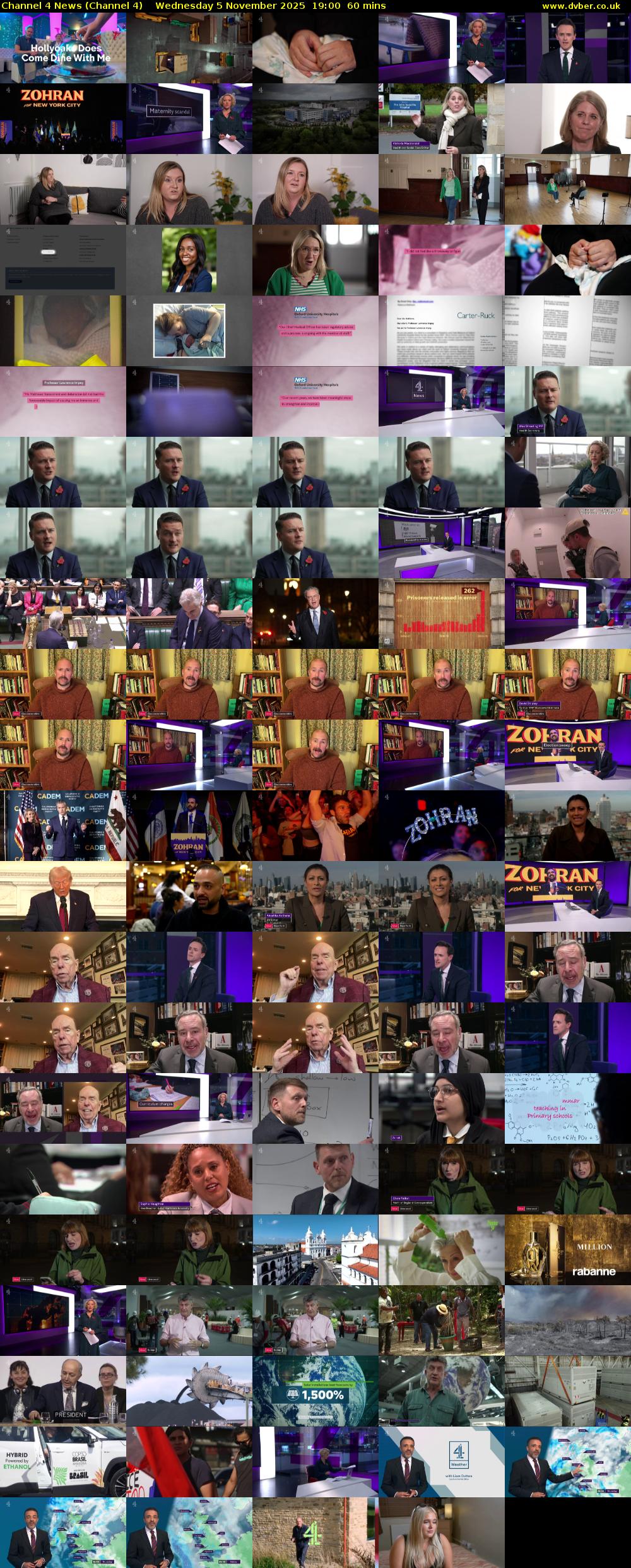 Channel 4 News (Channel 4) Wednesday 5 November 2025 19:00 - 20:00