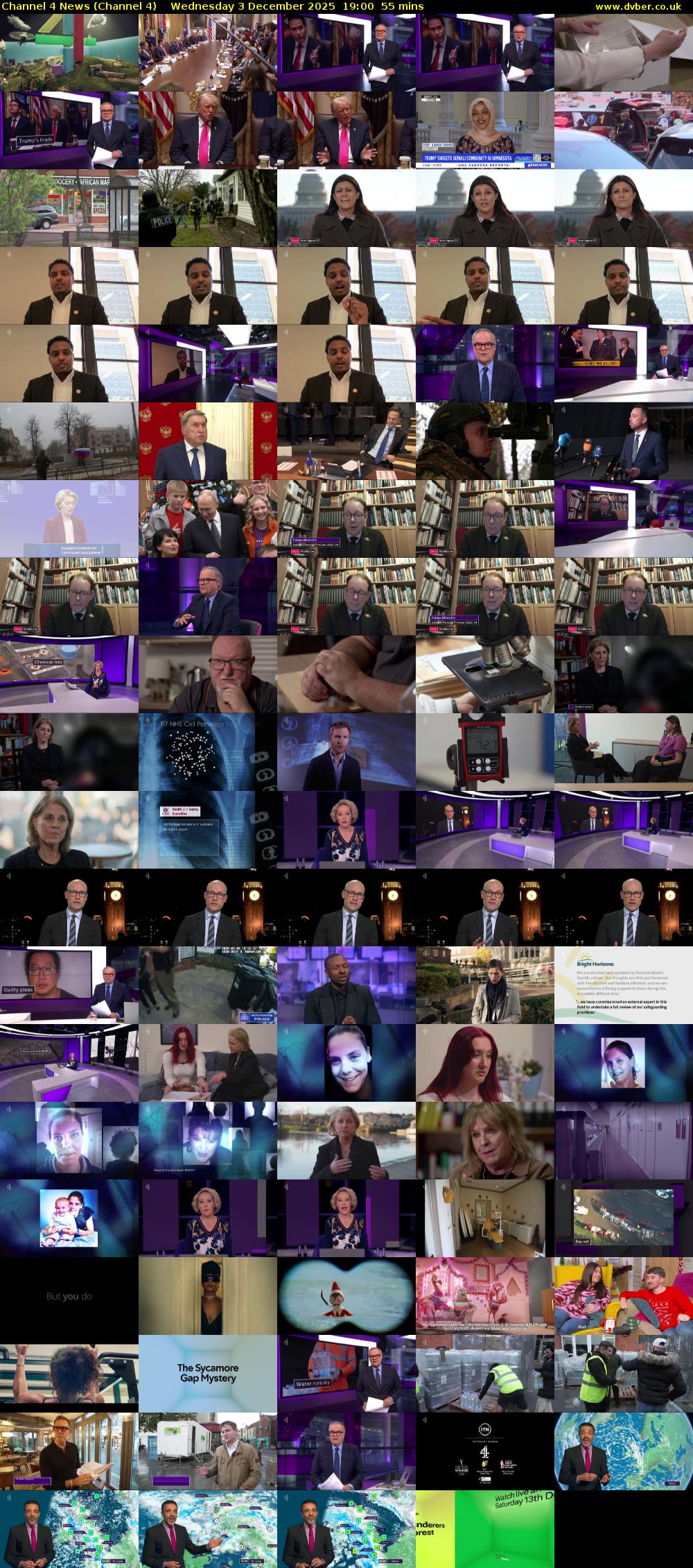 Channel 4 News (Channel 4) Wednesday 3 December 2025 19:00 - 19:55