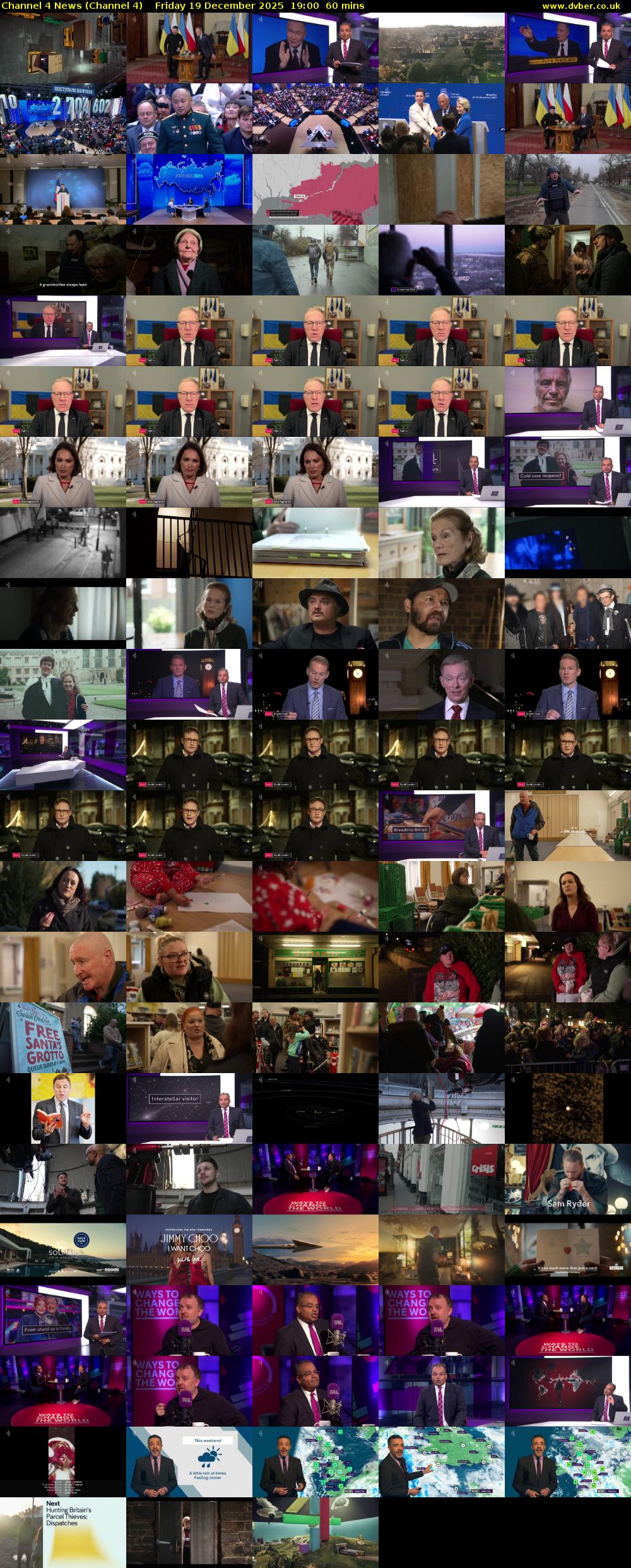 Channel 4 News (Channel 4) Friday 19 December 2025 19:00 - 20:00