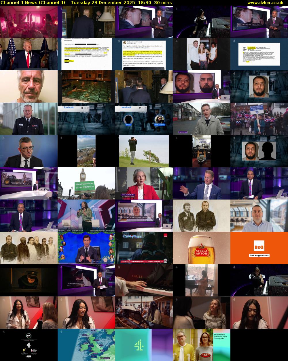 Channel 4 News (Channel 4) Tuesday 23 December 2025 18:30 - 19:00