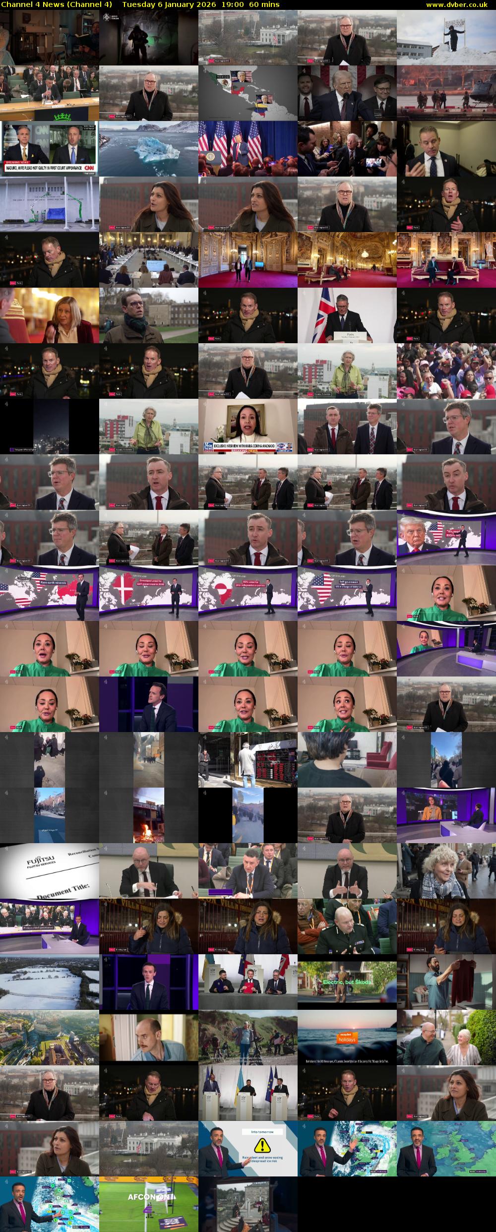 Channel 4 News (Channel 4) Tuesday 6 January 2026 19:00 - 20:00