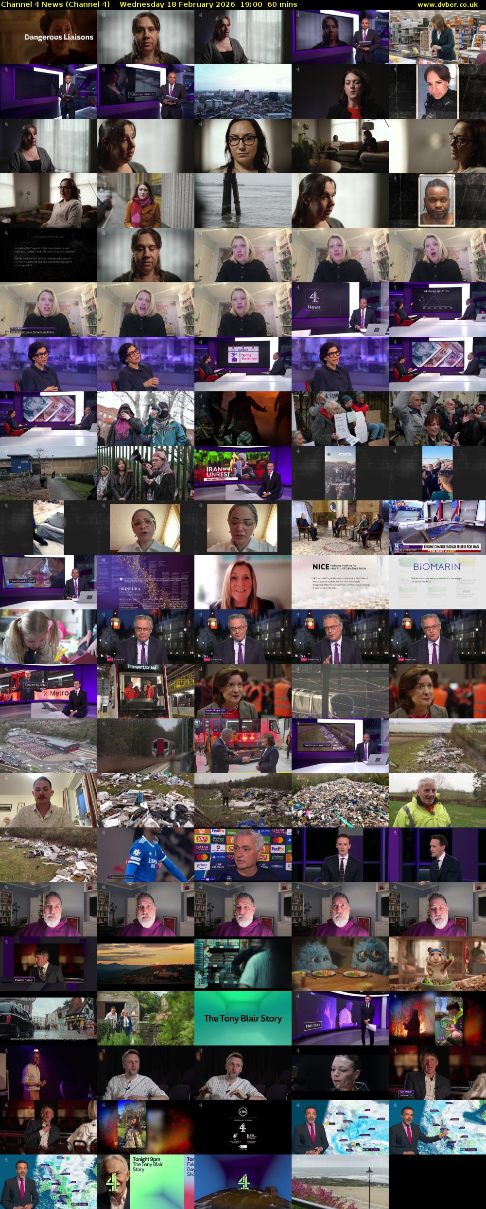 Channel 4 News (Channel 4) Wednesday 18 February 2026 19:00 - 20:00