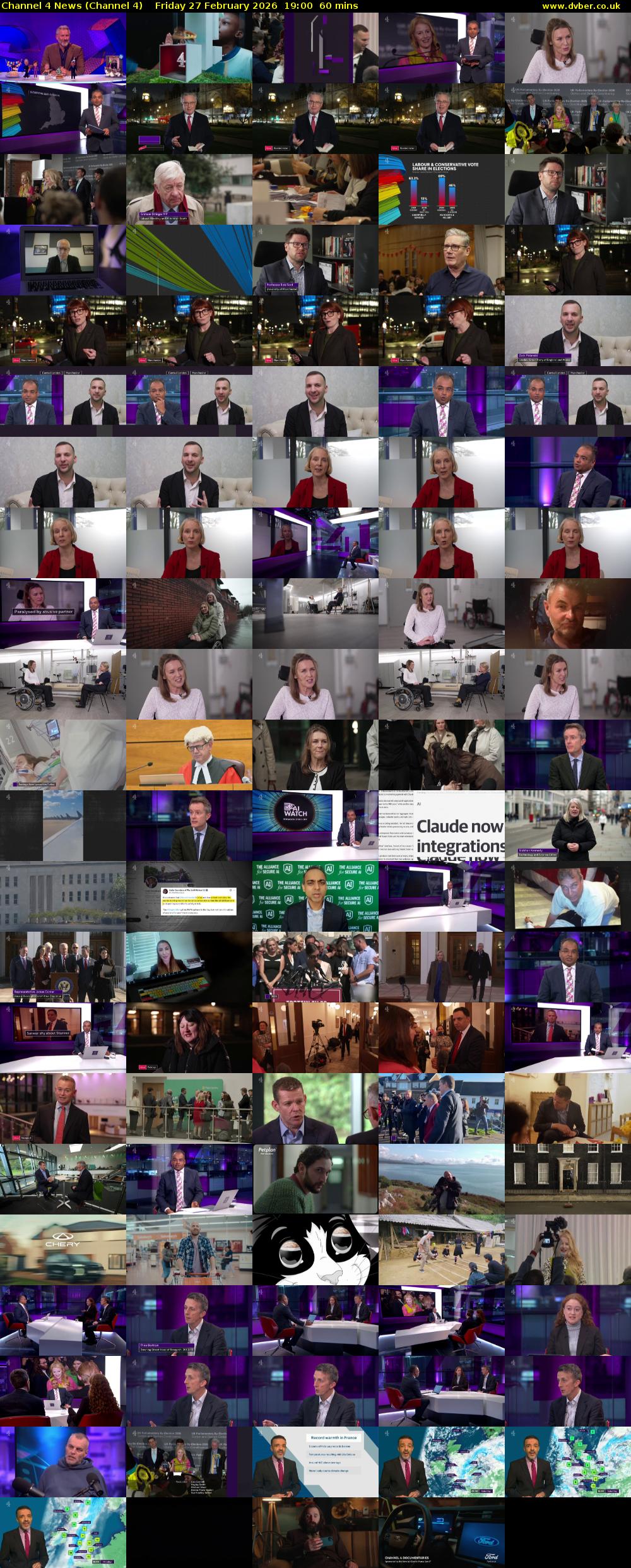 Channel 4 News (Channel 4) Friday 27 February 2026 19:00 - 20:00