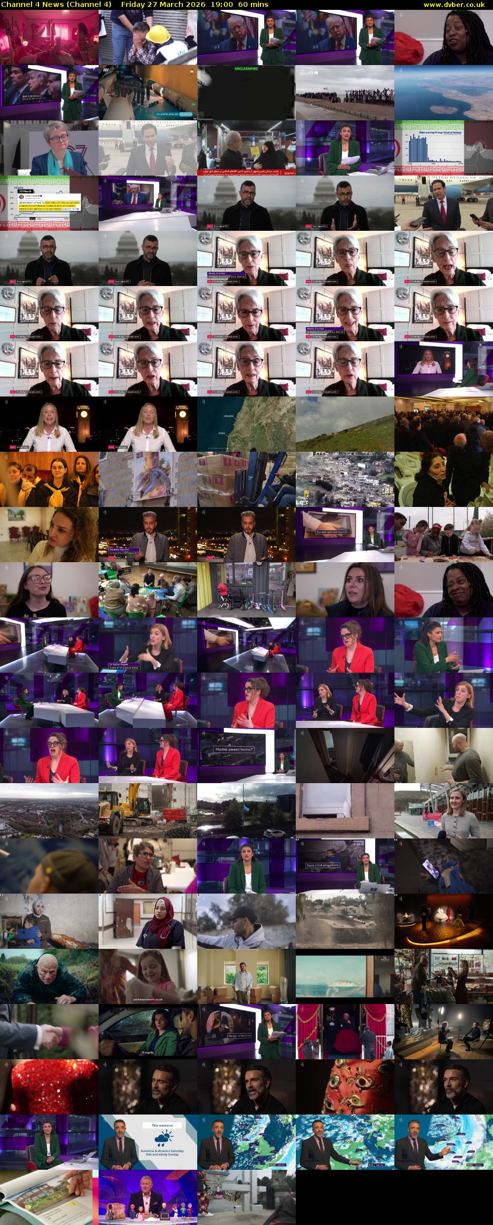 Channel 4 News (Channel 4) Friday 27 March 2026 19:00 - 20:00