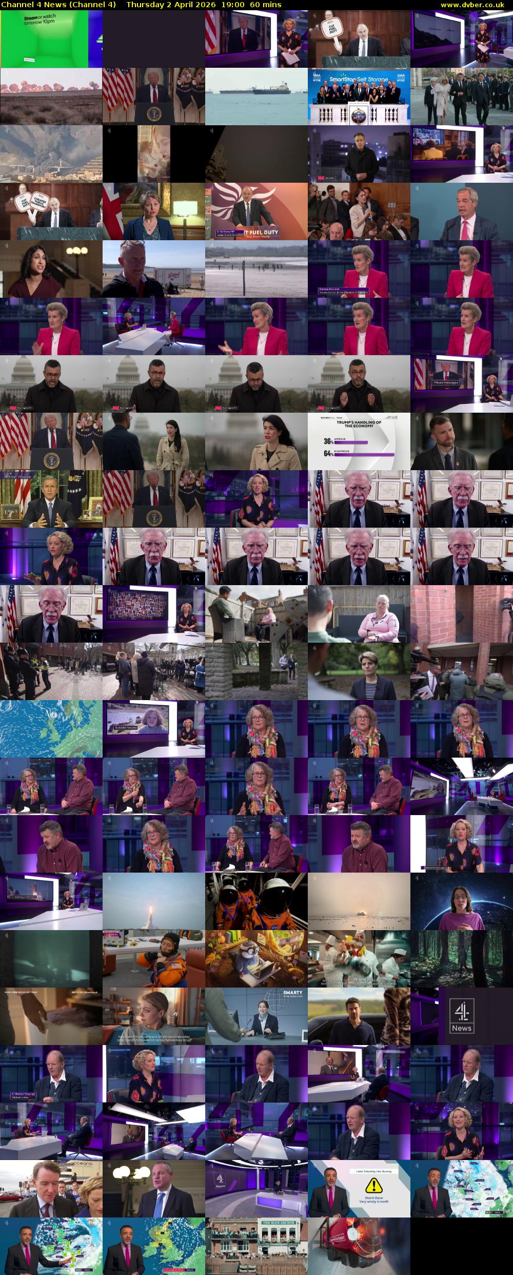 Channel 4 News (Channel 4) Thursday 2 April 2026 19:00 - 20:00