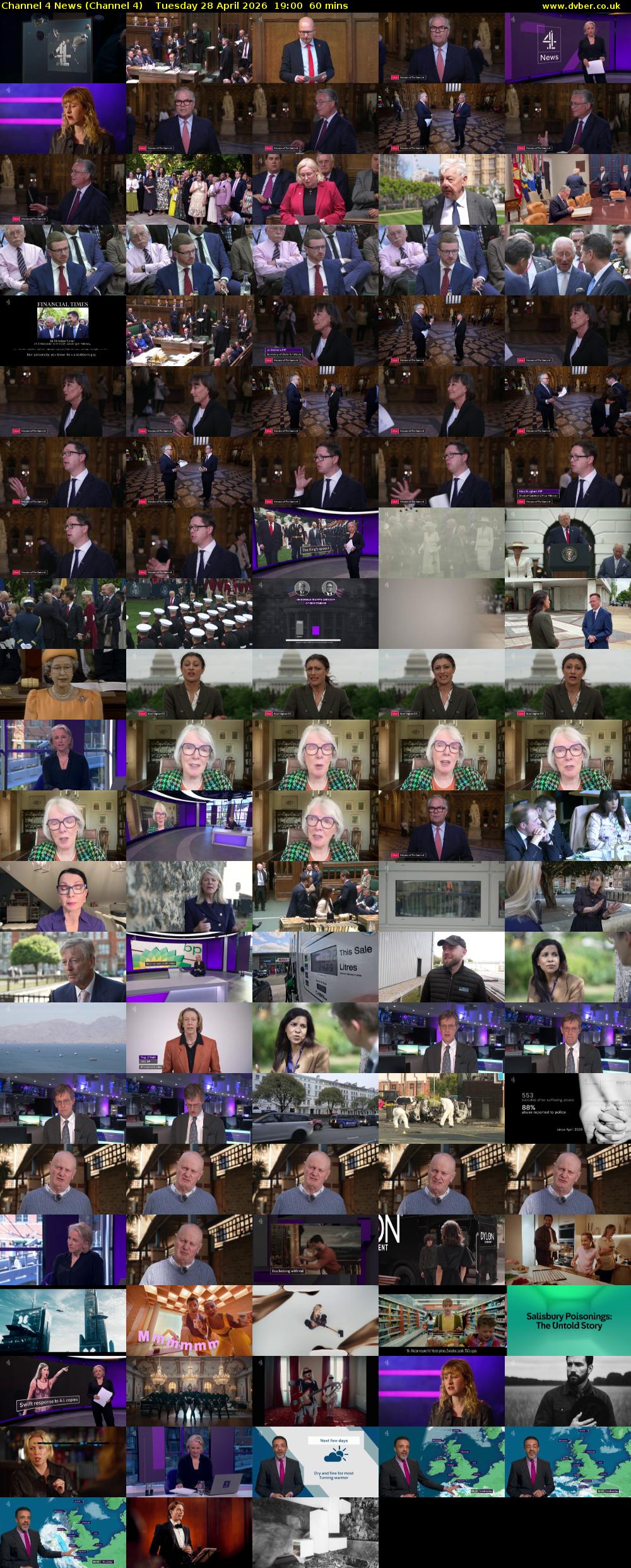 Channel 4 News (Channel 4) Tuesday 28 April 2026 19:00 - 20:00
