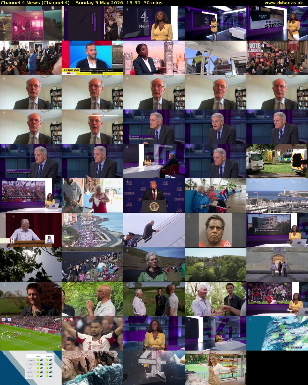 Channel 4 News (Channel 4) Sunday 3 May 2026 18:30 - 19:00