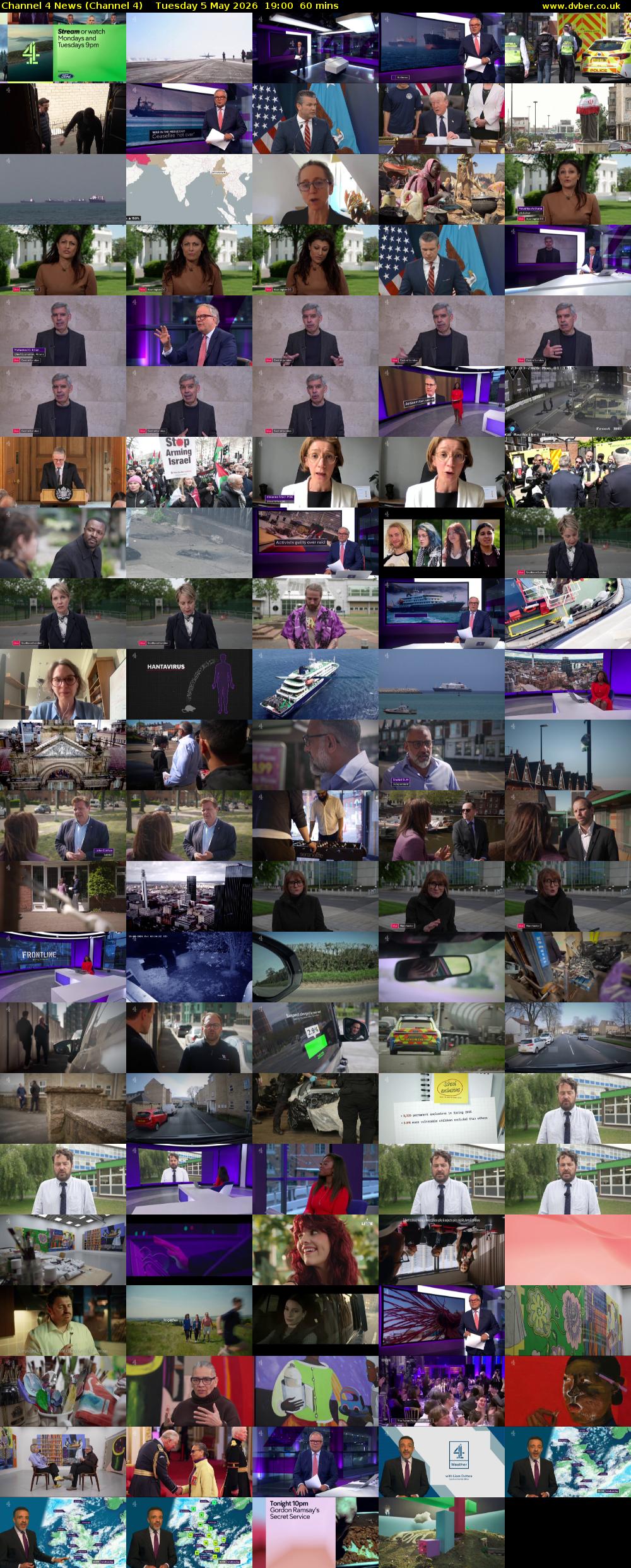 Channel 4 News (Channel 4) Tuesday 5 May 2026 19:00 - 20:00