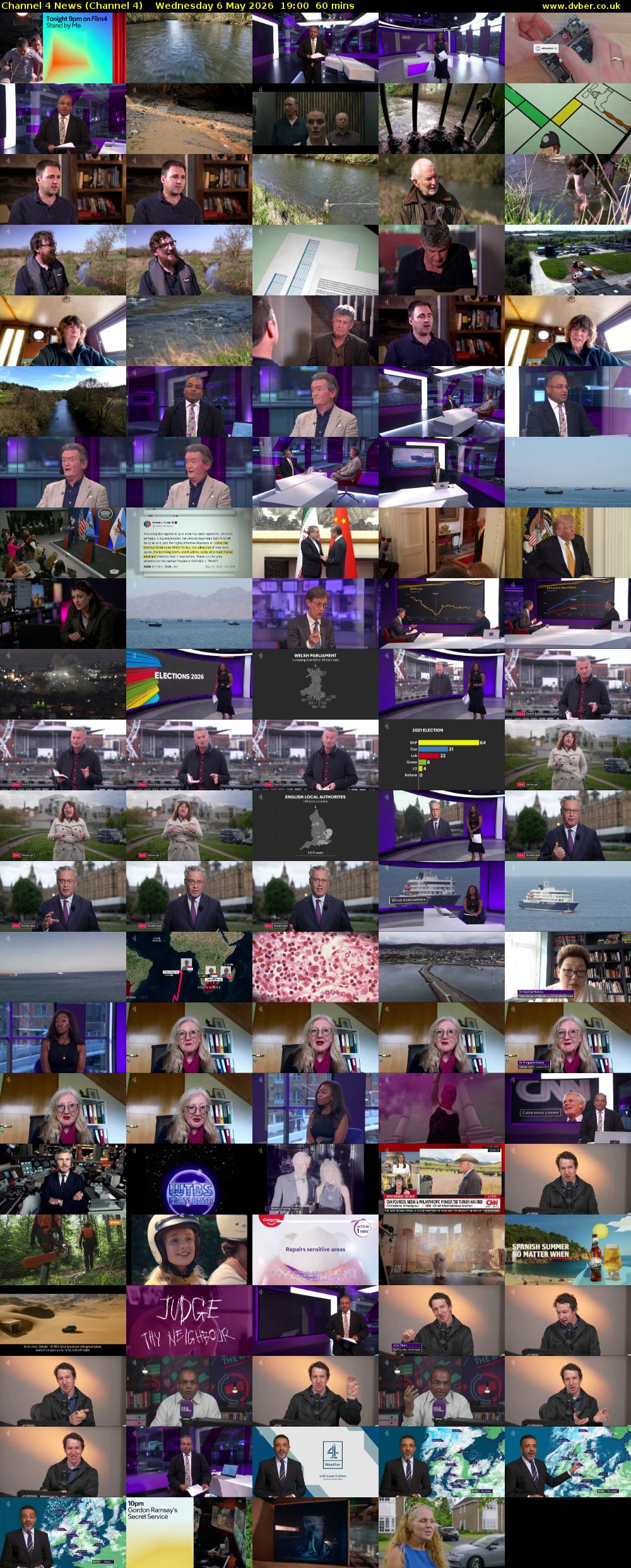 Channel 4 News (Channel 4) Wednesday 6 May 2026 19:00 - 20:00