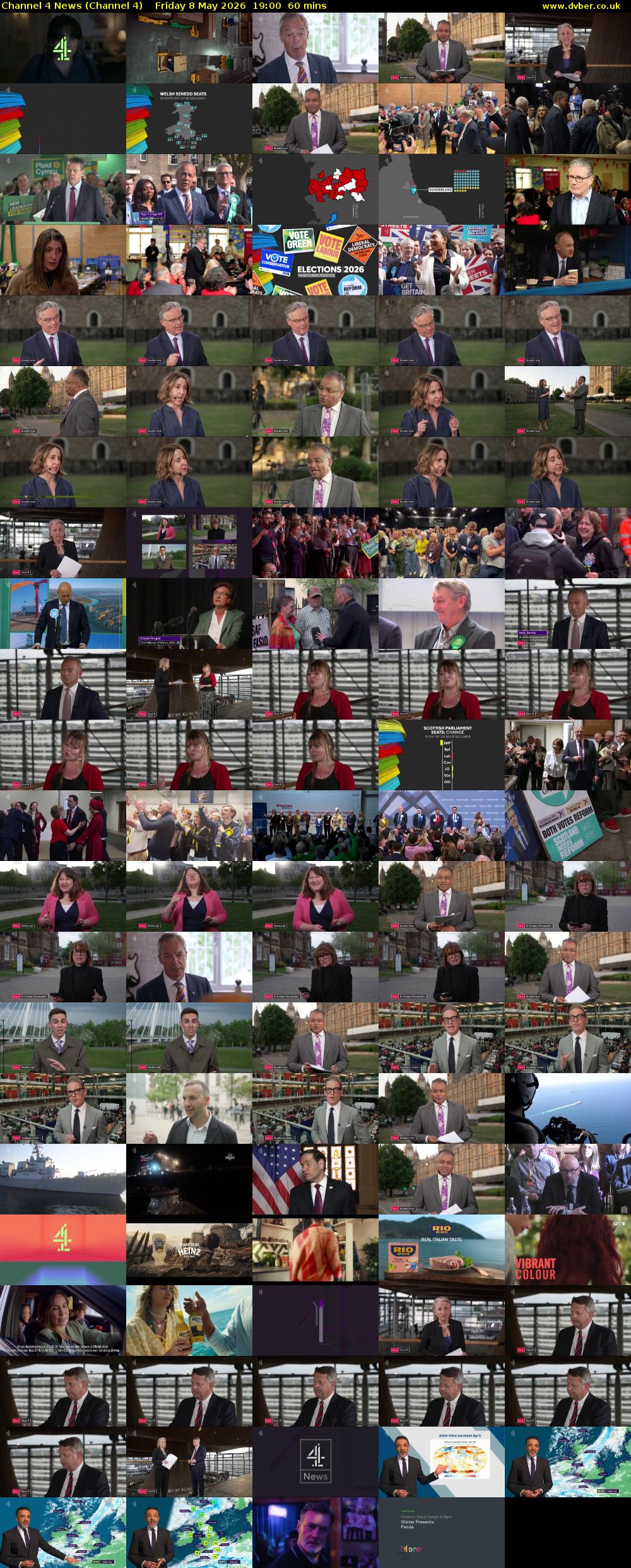 Channel 4 News (Channel 4) Friday 8 May 2026 19:00 - 20:00