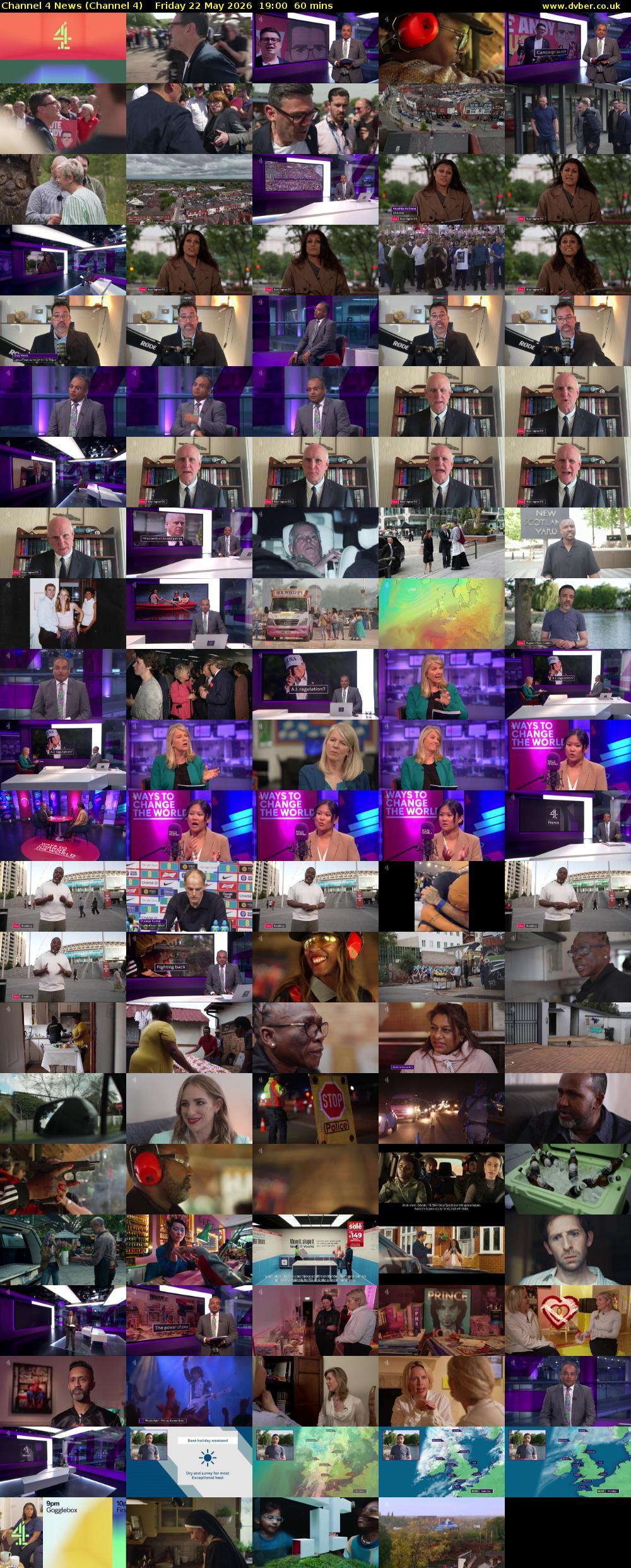 Channel 4 News (Channel 4) Friday 22 May 2026 19:00 - 20:00
