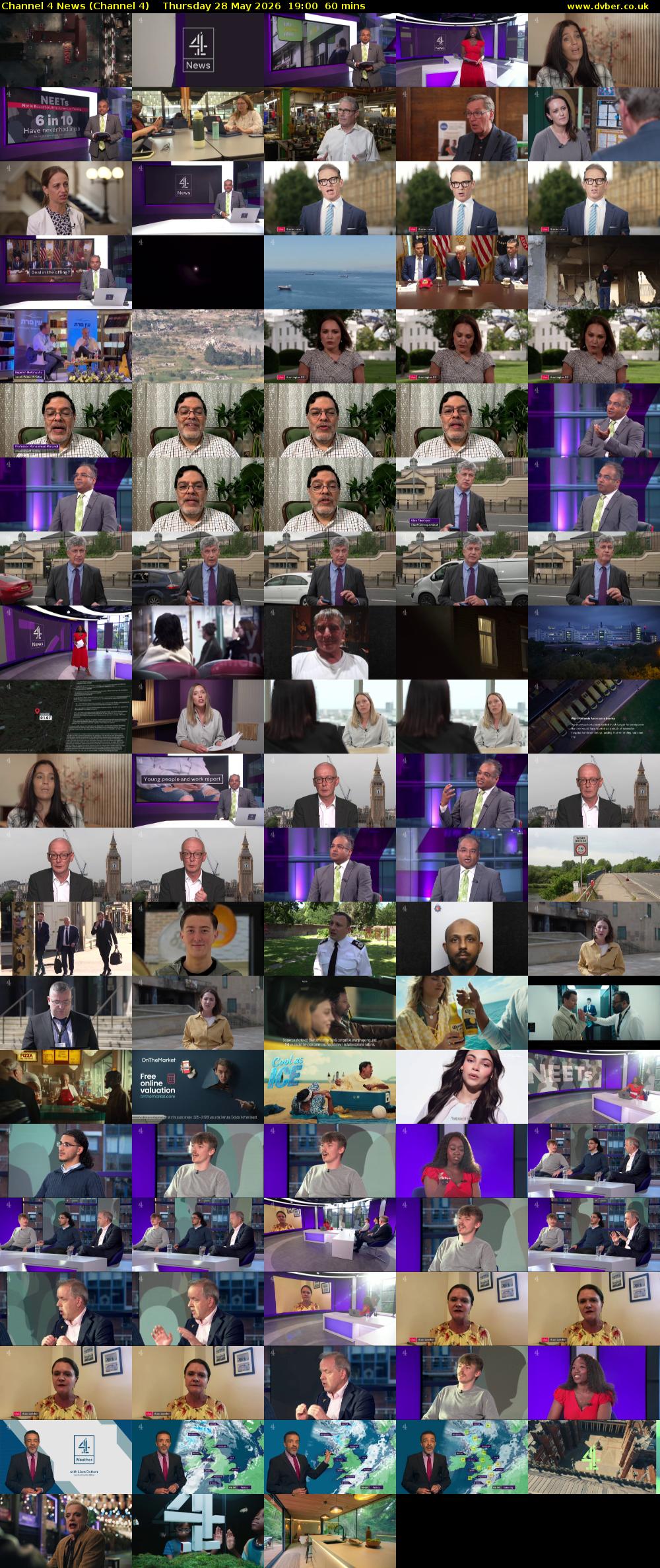 Channel 4 News (Channel 4) Thursday 28 May 2026 19:00 - 20:00