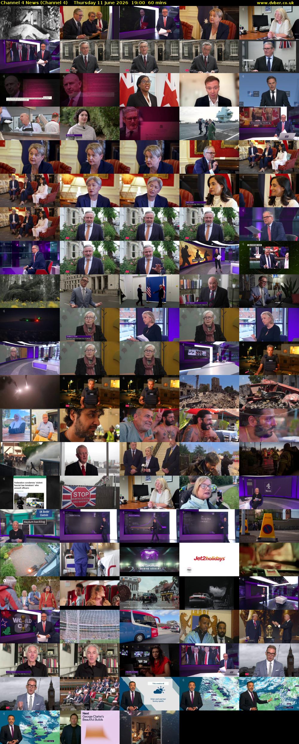 Channel 4 News (Channel 4) Thursday 11 June 2026 19:00 - 20:00