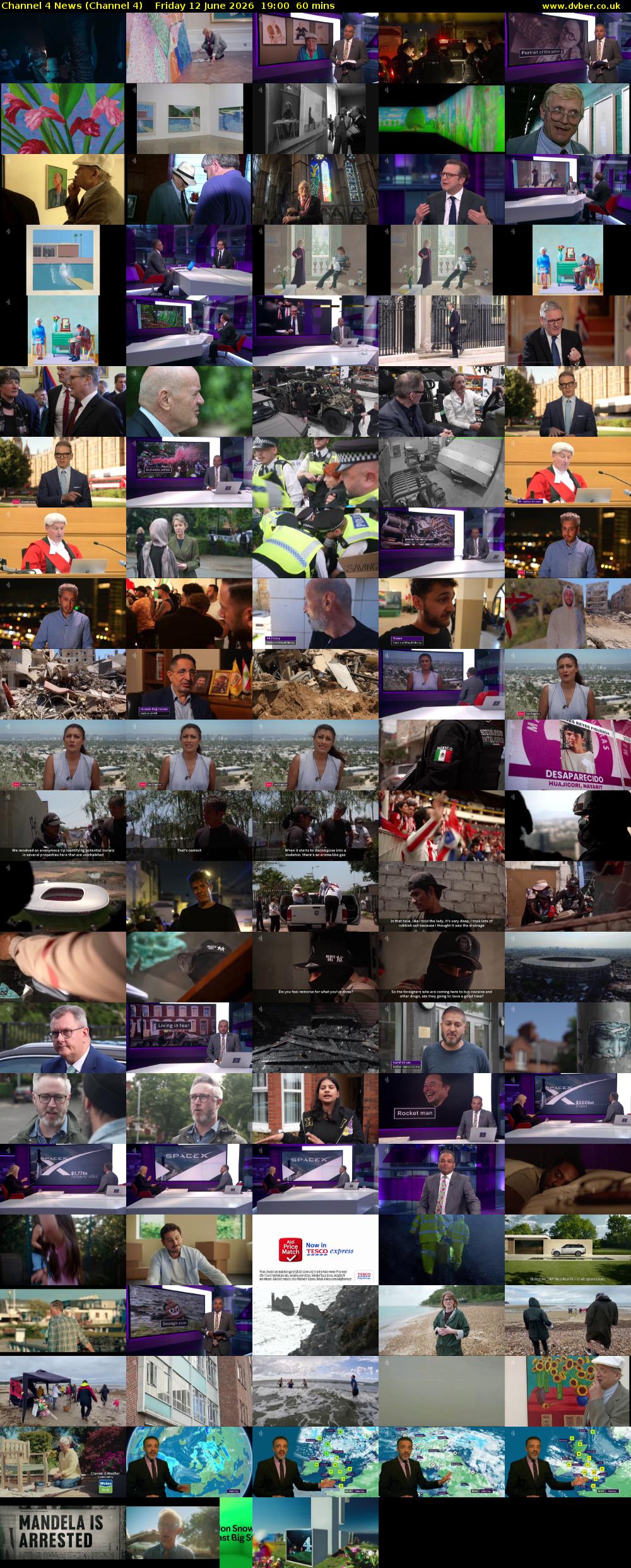 Channel 4 News (Channel 4) Friday 12 June 2026 19:00 - 20:00