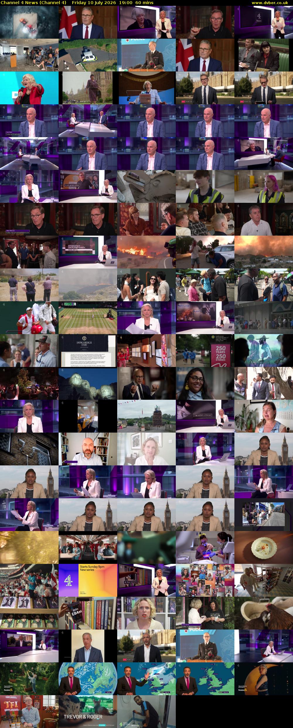 Channel 4 News (Channel 4) Friday 10 July 2026 19:00 - 20:00