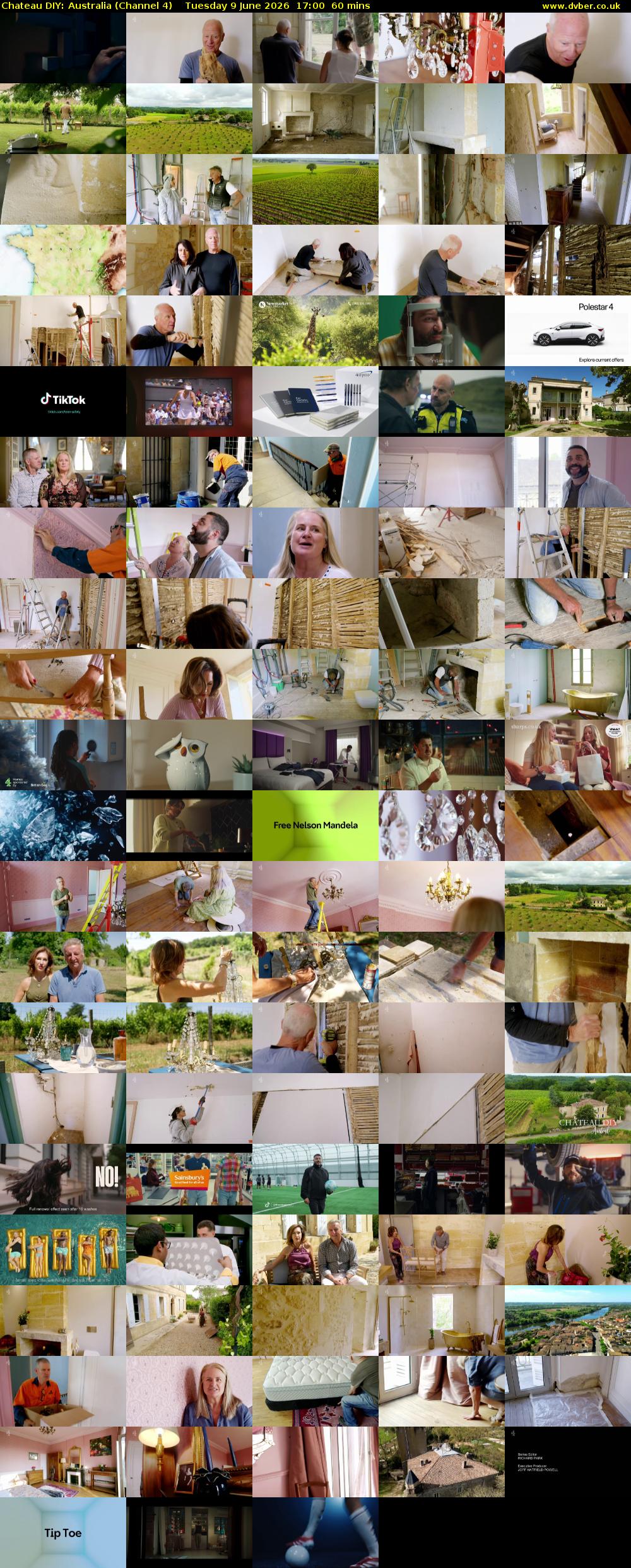 Chateau DIY: Australia (Channel 4) Tuesday 9 June 2026 17:00 - 18:00