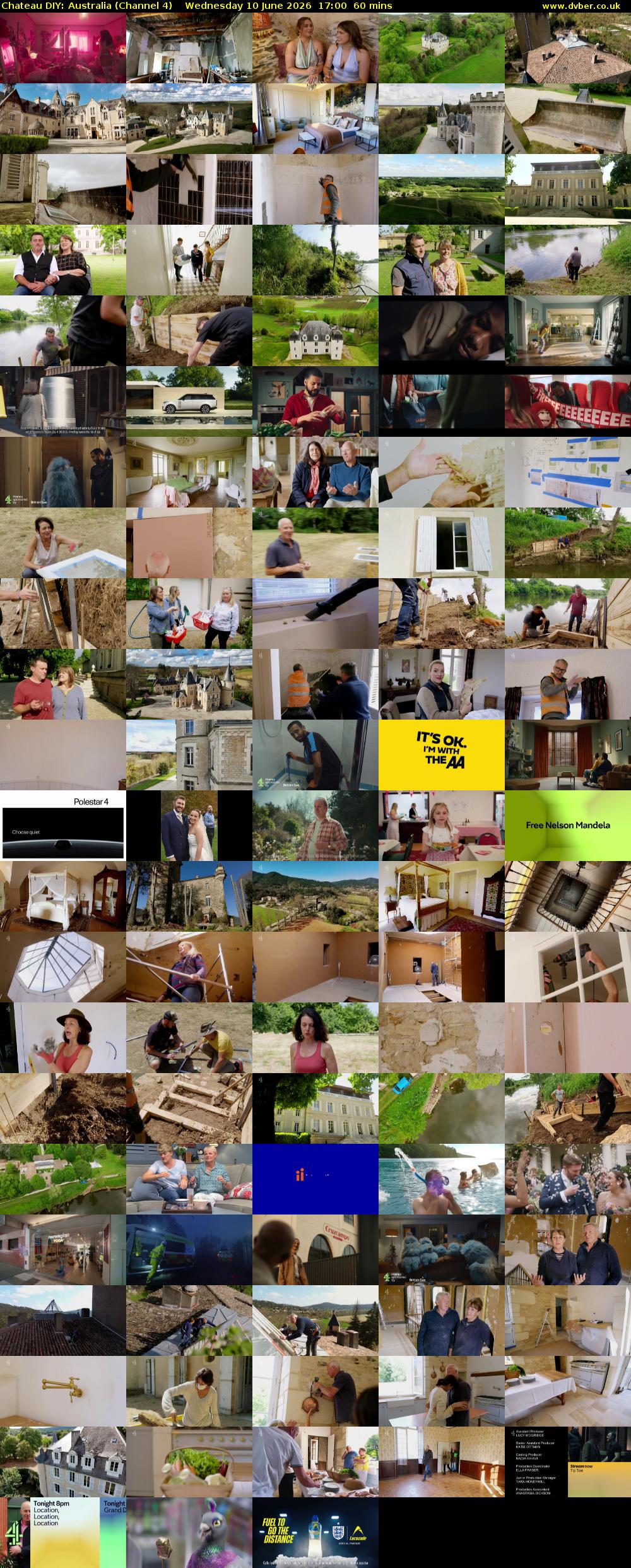 Chateau DIY: Australia (Channel 4) Wednesday 10 June 2026 17:00 - 18:00
