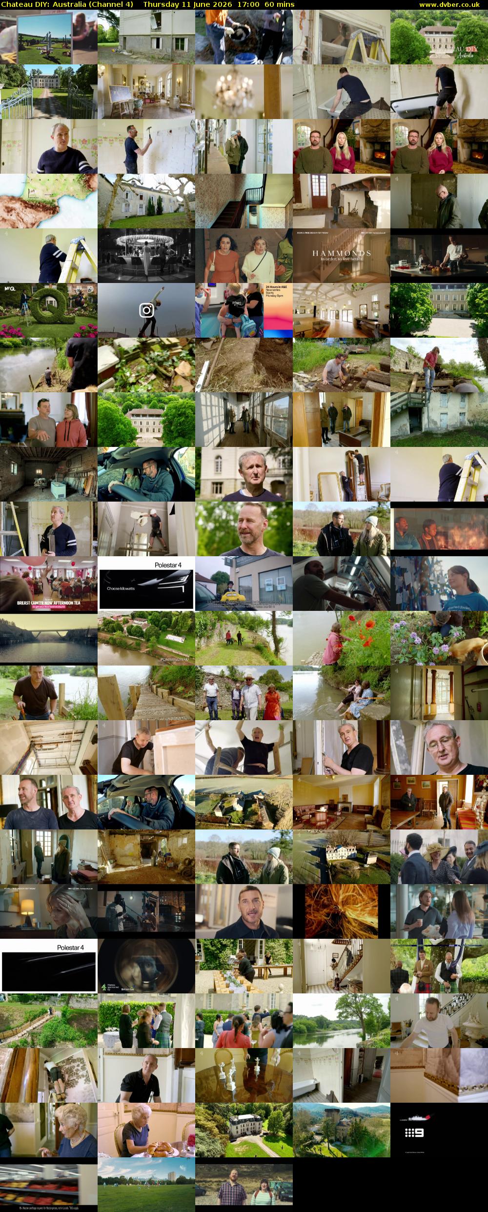 Chateau DIY: Australia (Channel 4) Thursday 11 June 2026 17:00 - 18:00