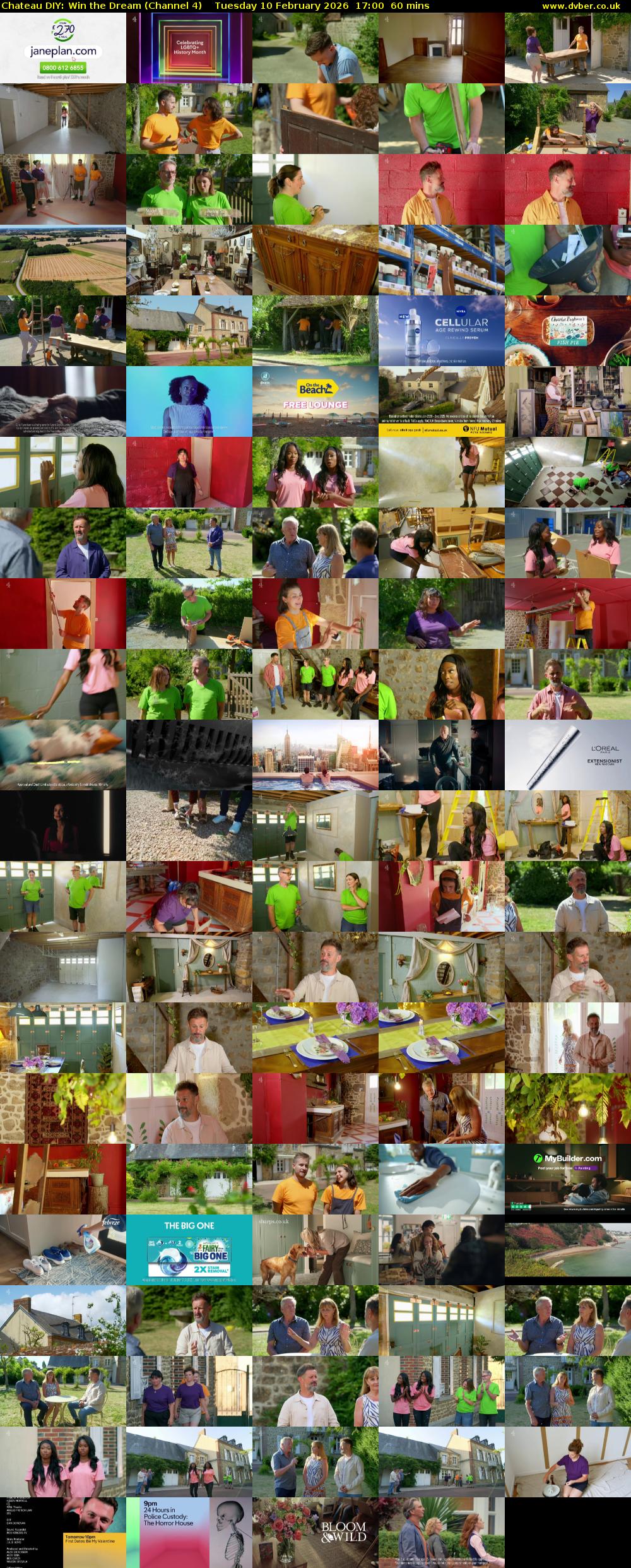 Chateau DIY: Win the Dream (Channel 4) Tuesday 10 February 2026 17:00 - 18:00