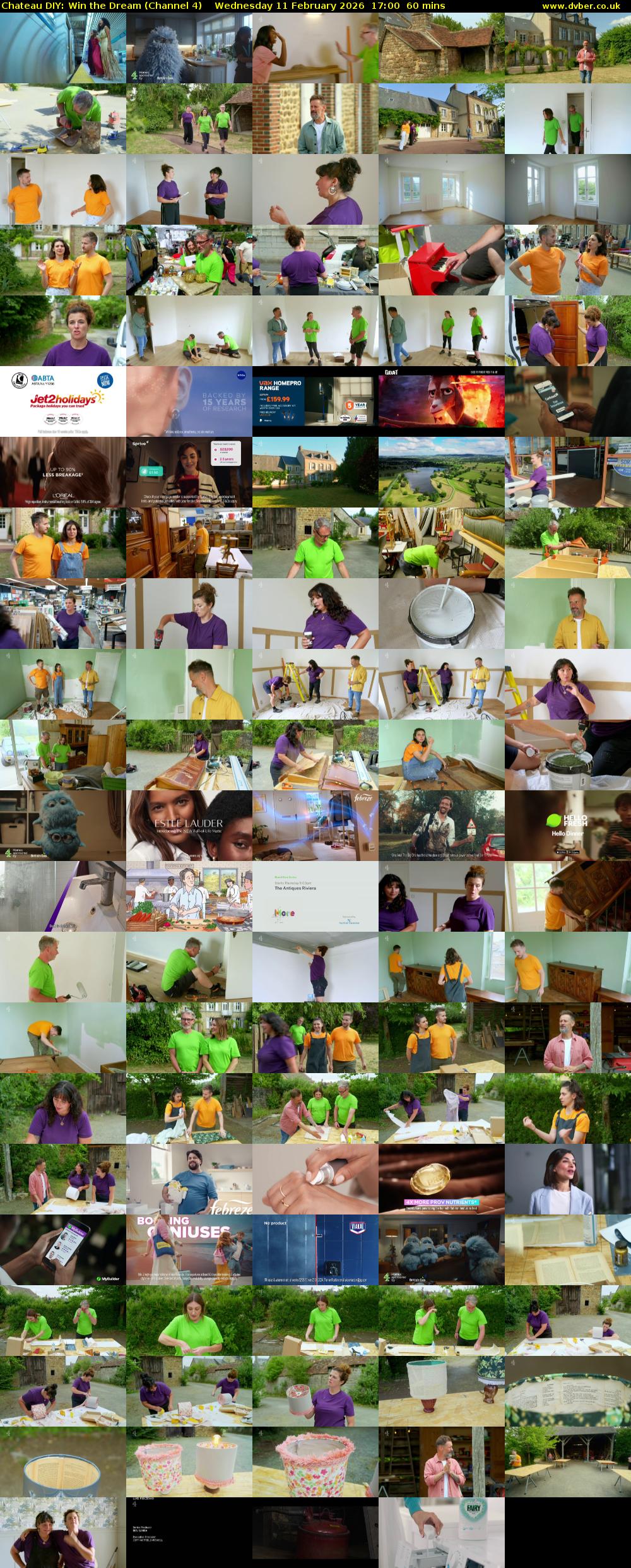 Chateau DIY: Win the Dream (Channel 4) Wednesday 11 February 2026 17:00 - 18:00
