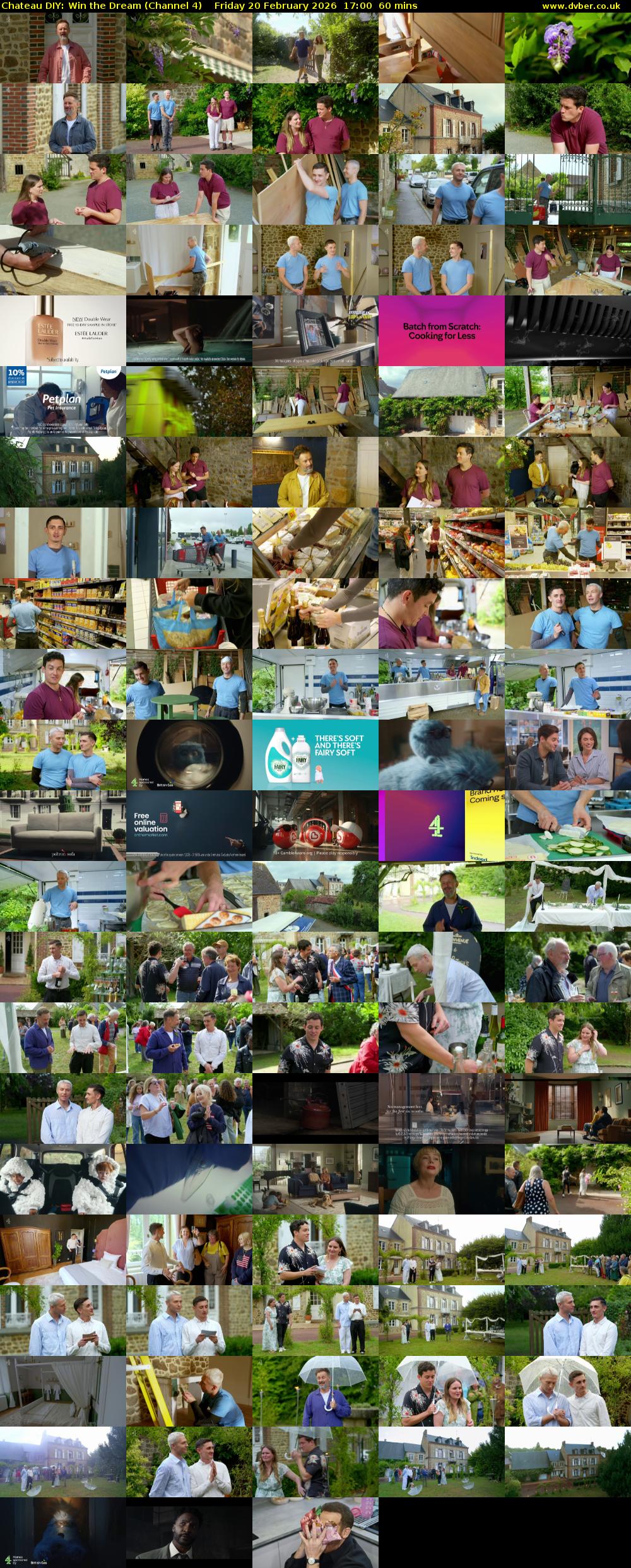 Chateau DIY: Win the Dream (Channel 4) Friday 20 February 2026 17:00 - 18:00