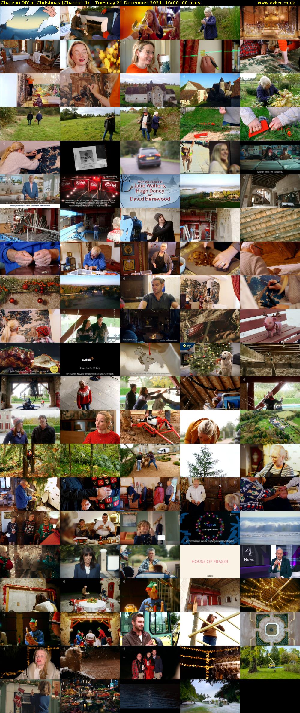 Chateau DIY at Christmas (Channel 4) Tuesday 21 December 2021 16:00 - 17:00