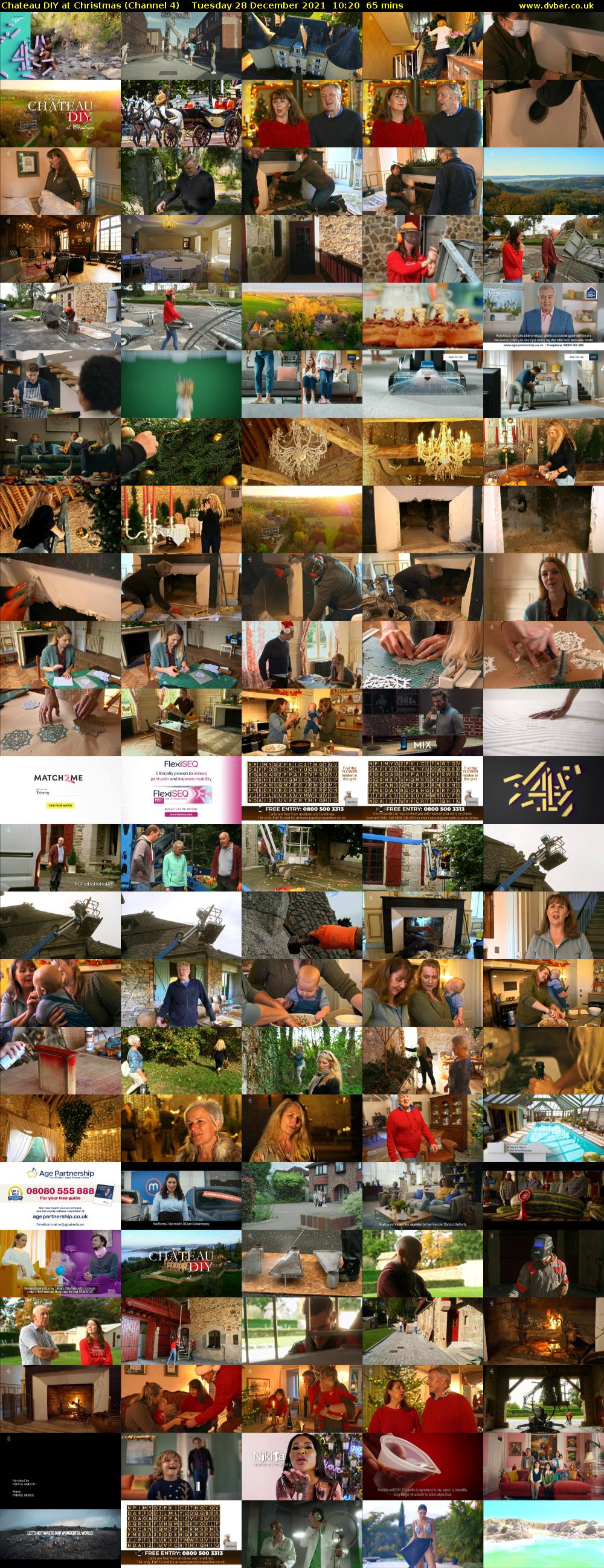 Chateau DIY at Christmas (Channel 4) Tuesday 28 December 2021 10:20 - 11:25